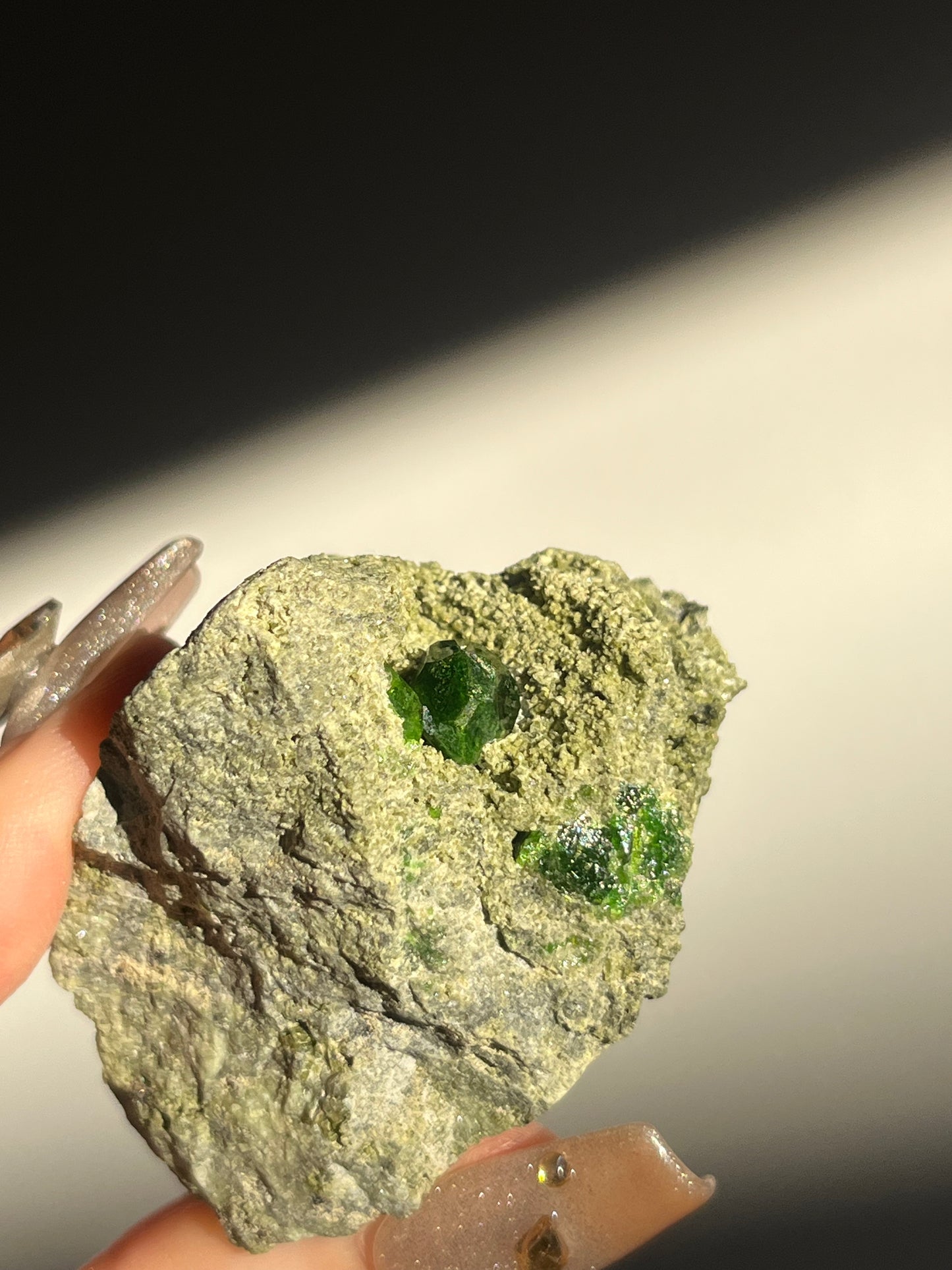 Demantoid Garnet on Matrix Specimen H