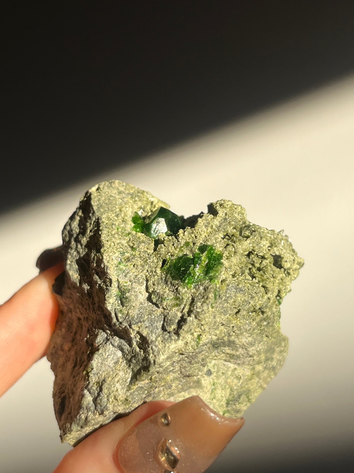 Demantoid Garnet on Matrix Specimen H