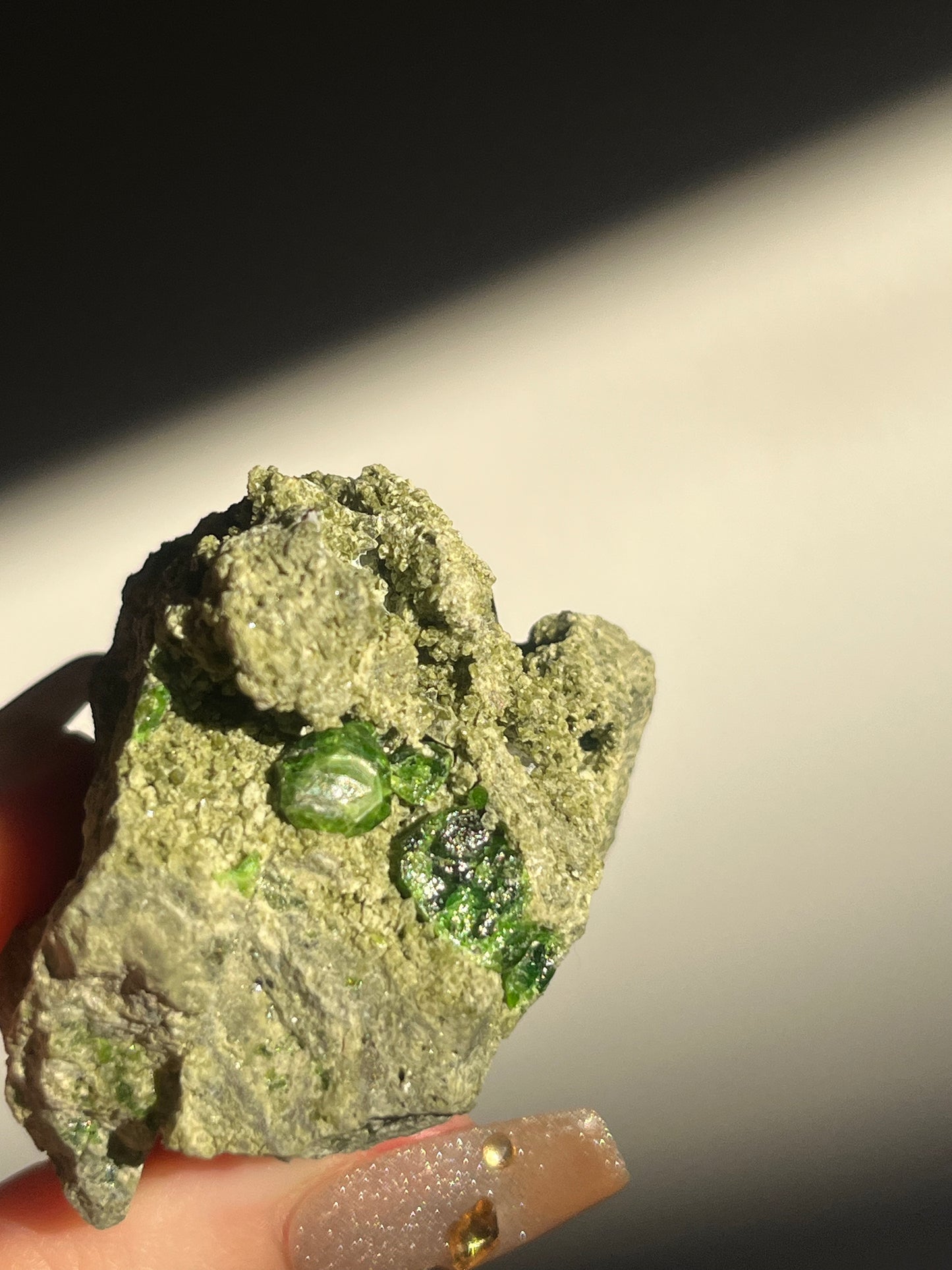 Demantoid Garnet on Matrix Specimen H
