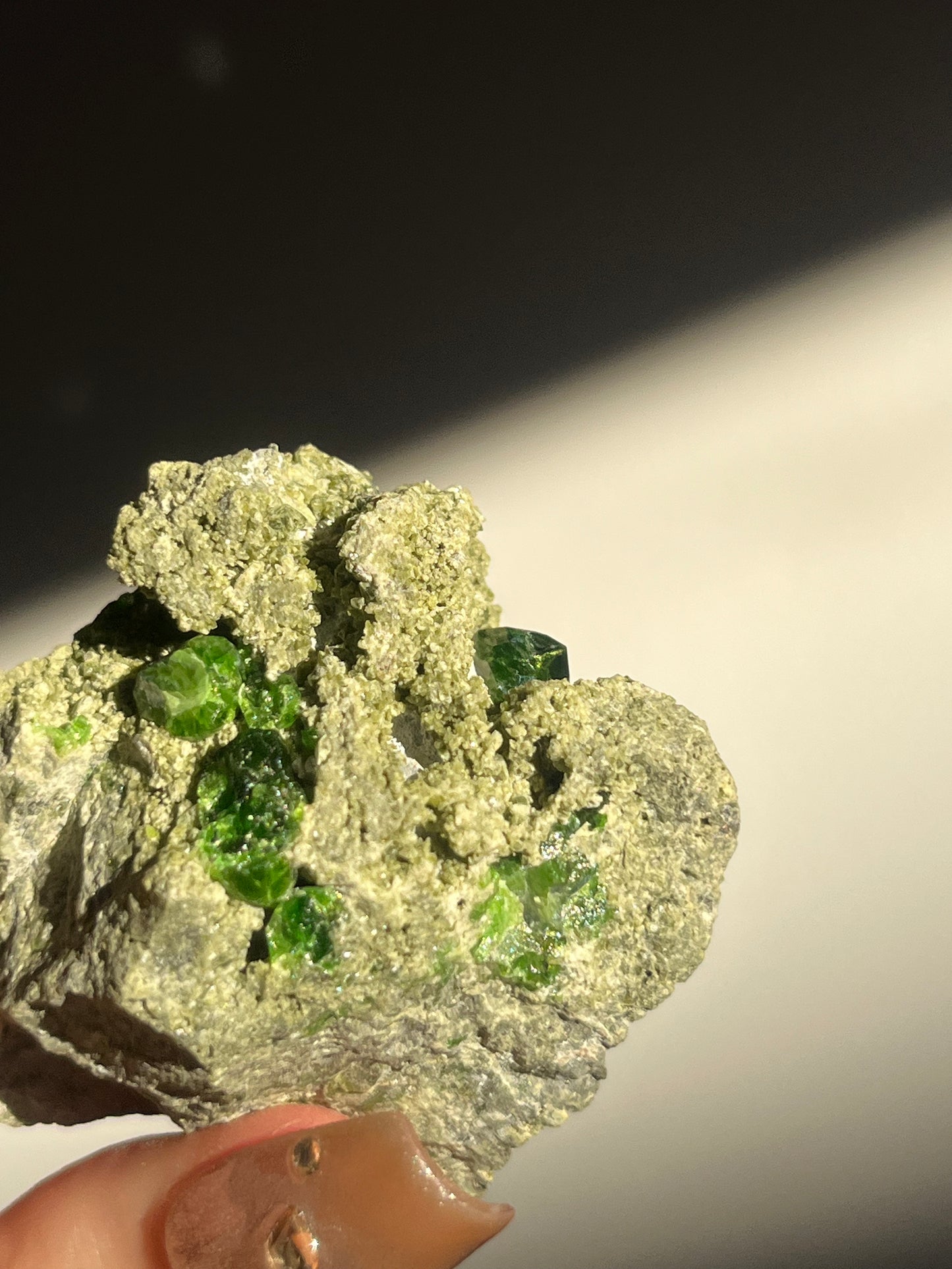 Demantoid Garnet on Matrix Specimen H