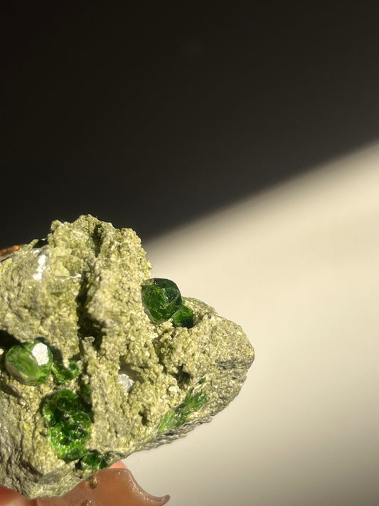 Demantoid Garnet on Matrix Specimen H