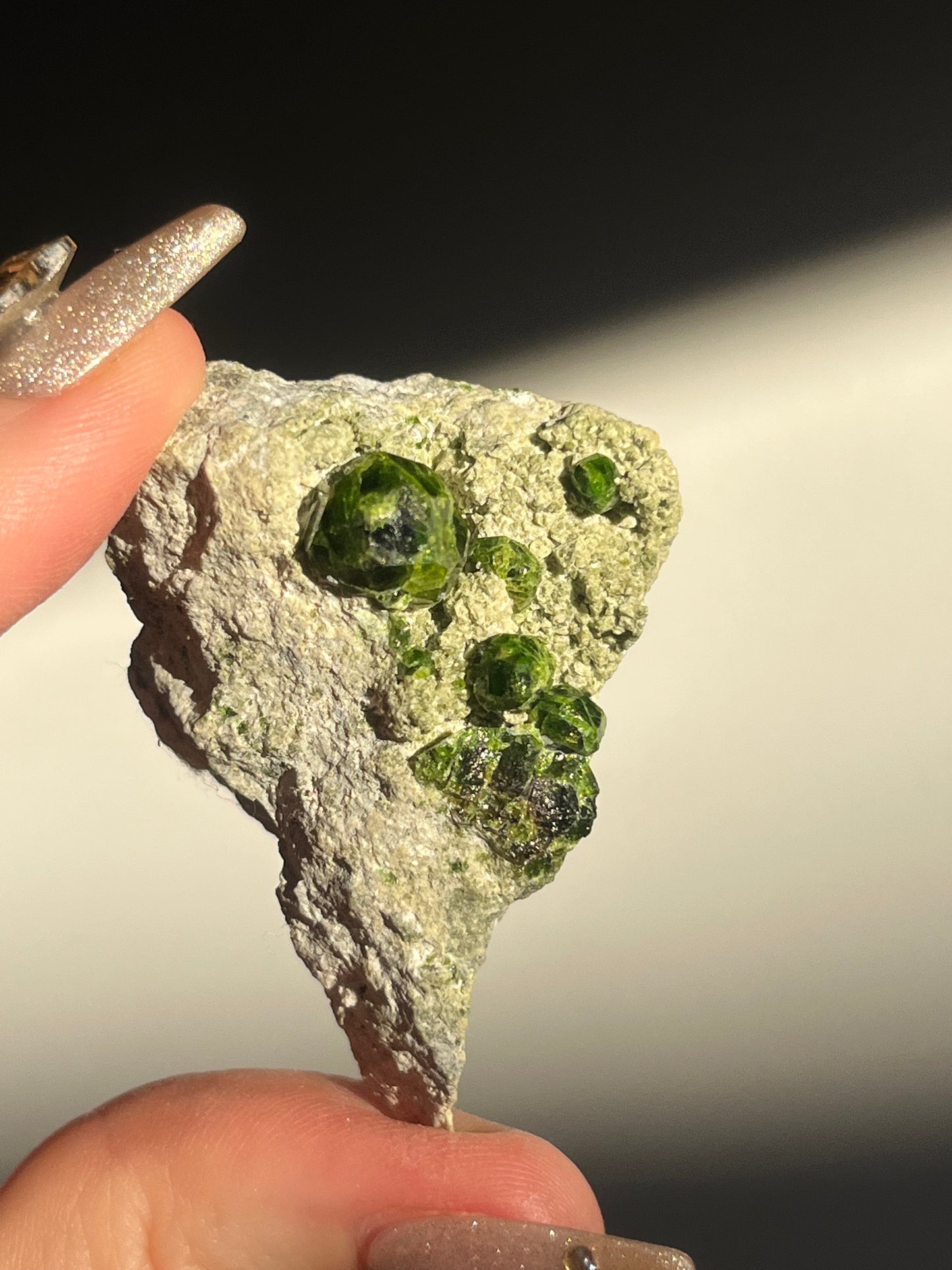 Demantoid Garnet on Matrix Specimen I