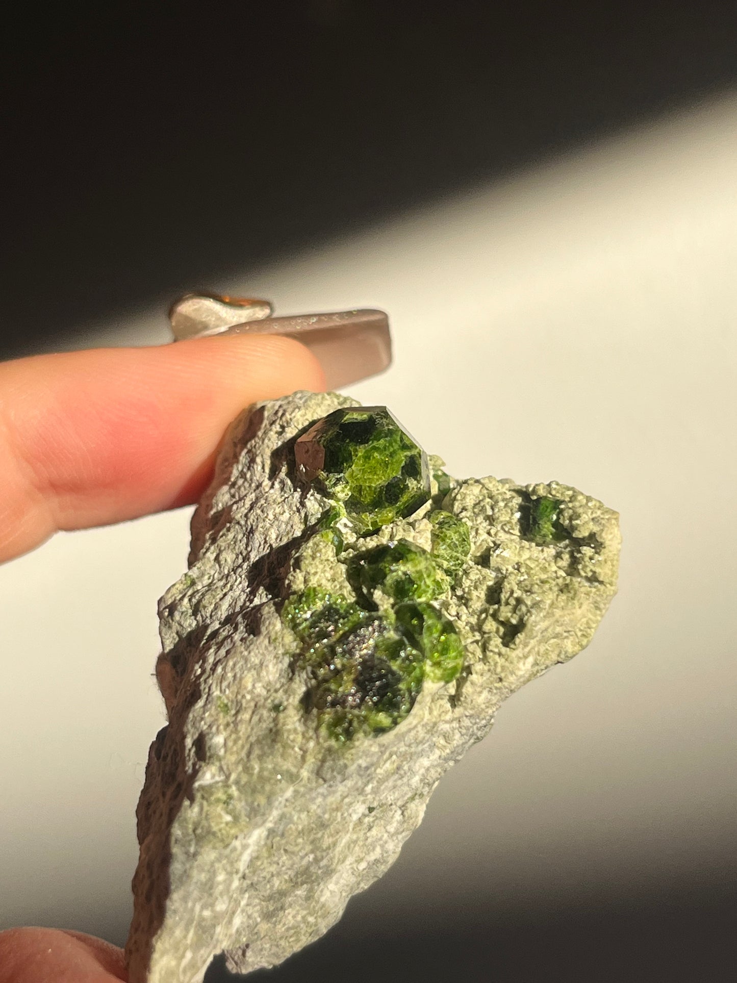 Demantoid Garnet on Matrix Specimen I