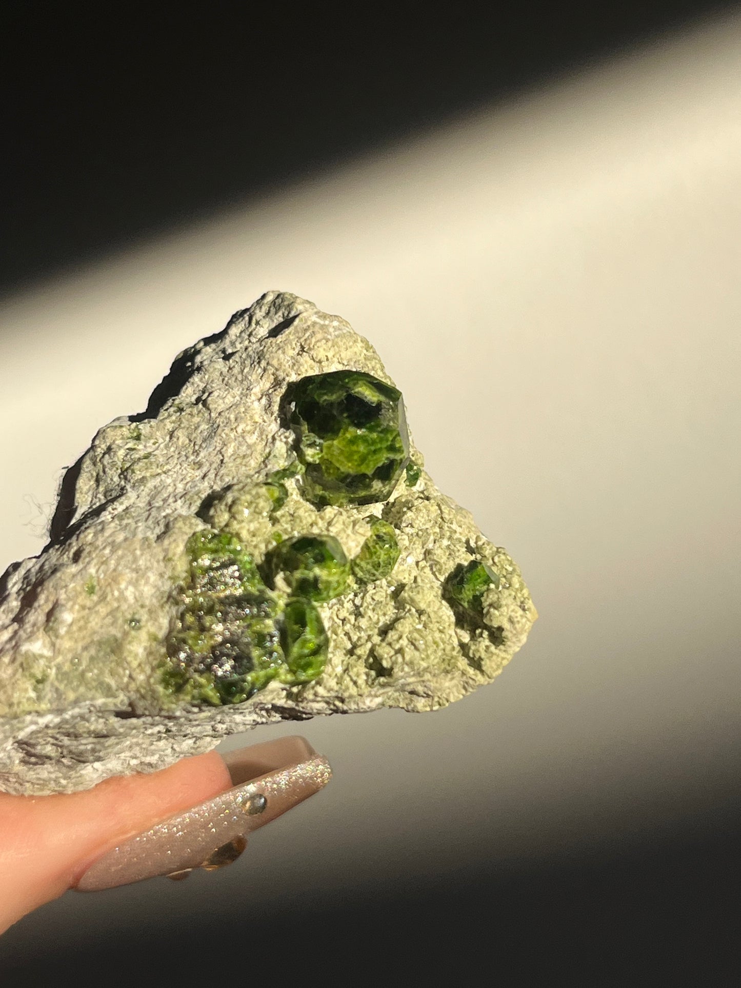 Demantoid Garnet on Matrix Specimen I