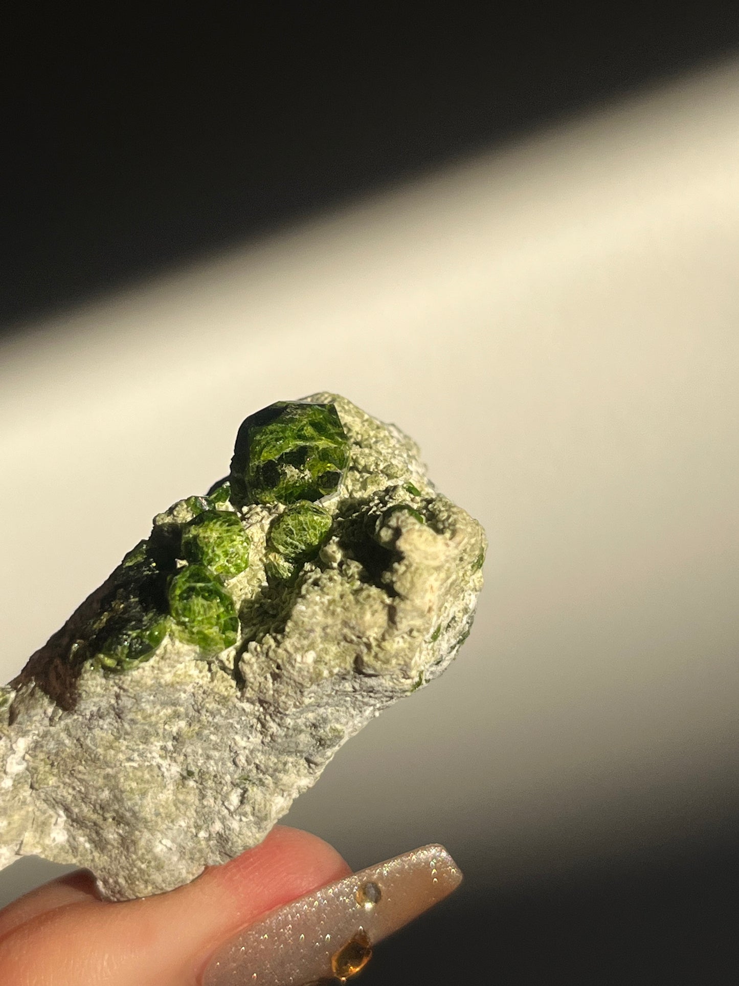 Demantoid Garnet on Matrix Specimen I