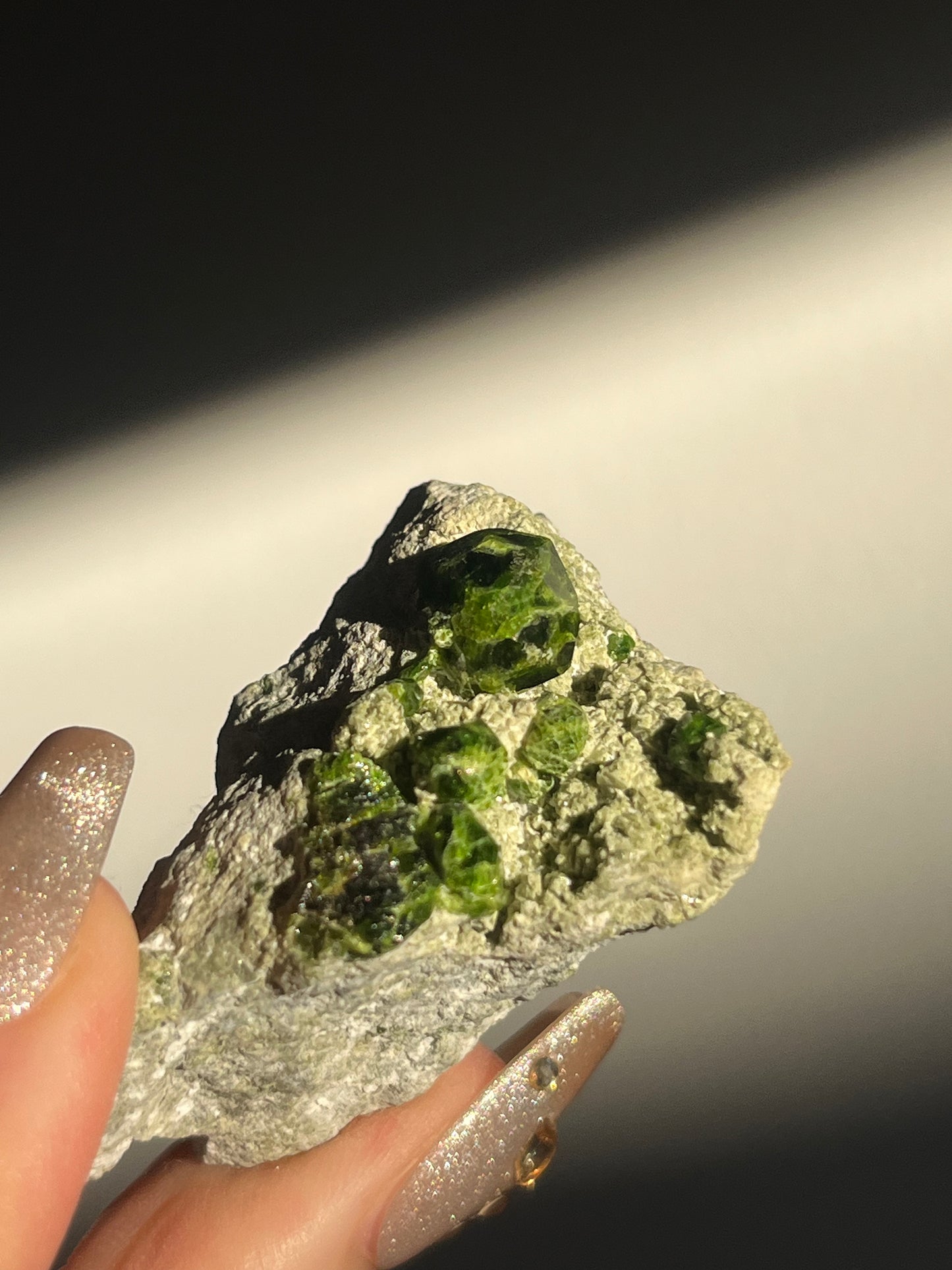 Demantoid Garnet on Matrix Specimen I