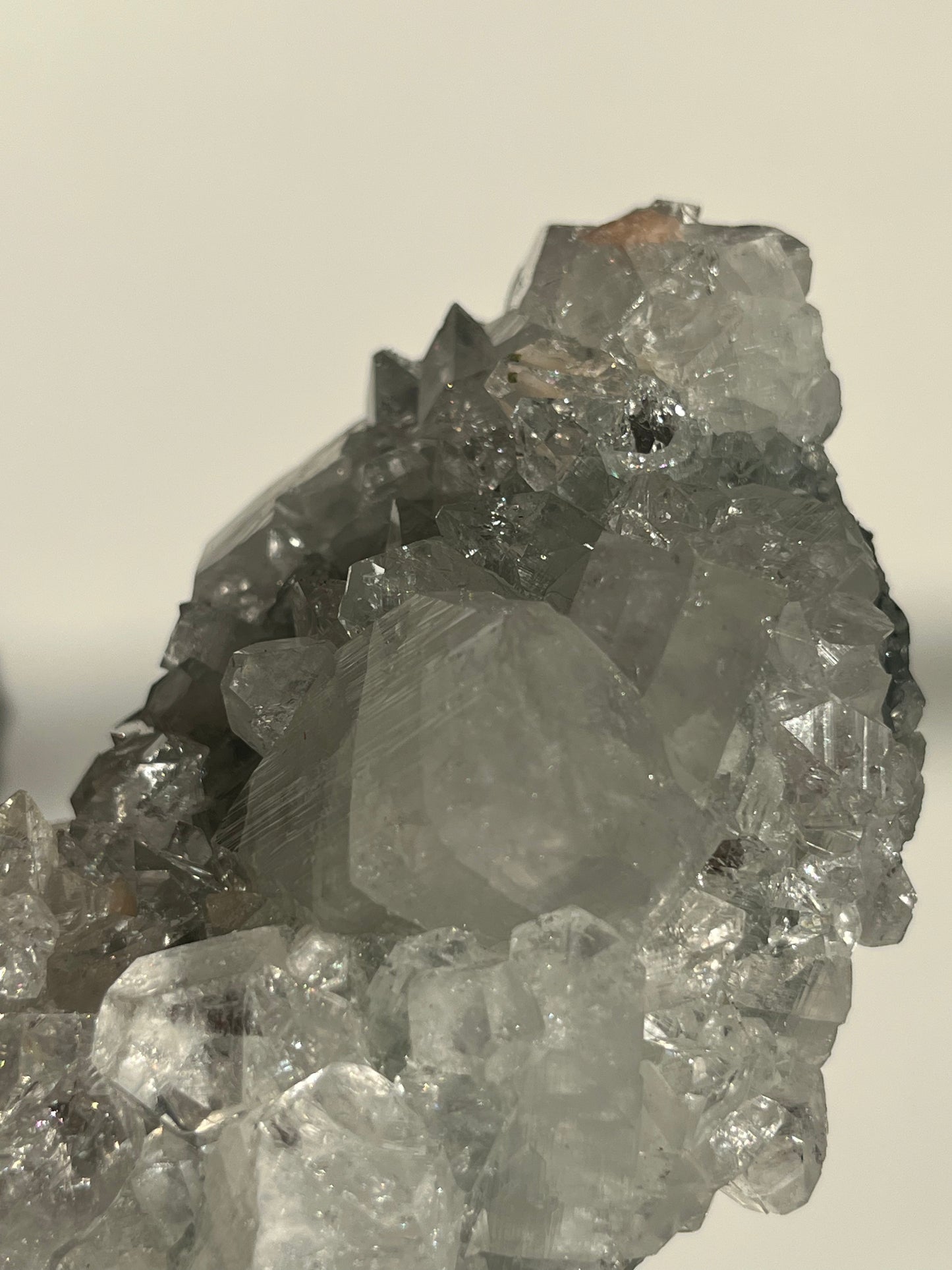 Diamond Apophyllite with Peach Stilbite Specimen
