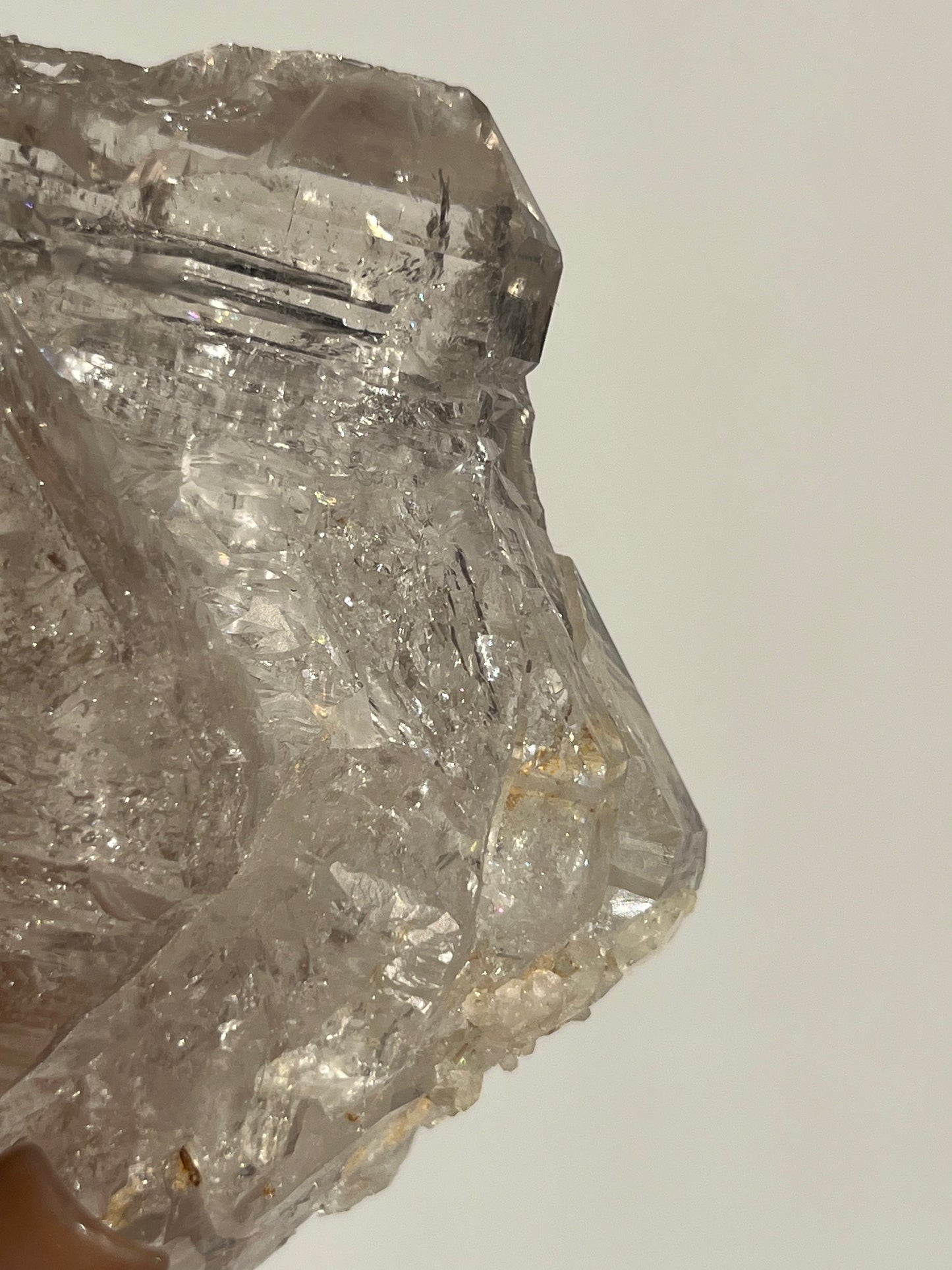 Fenster Diamond Quartz Specimen with Clay Inclusions & Several Moving Enhydros