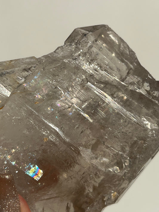 Fenster Diamond Quartz Specimen with Clay Inclusions & Several Moving Enhydros