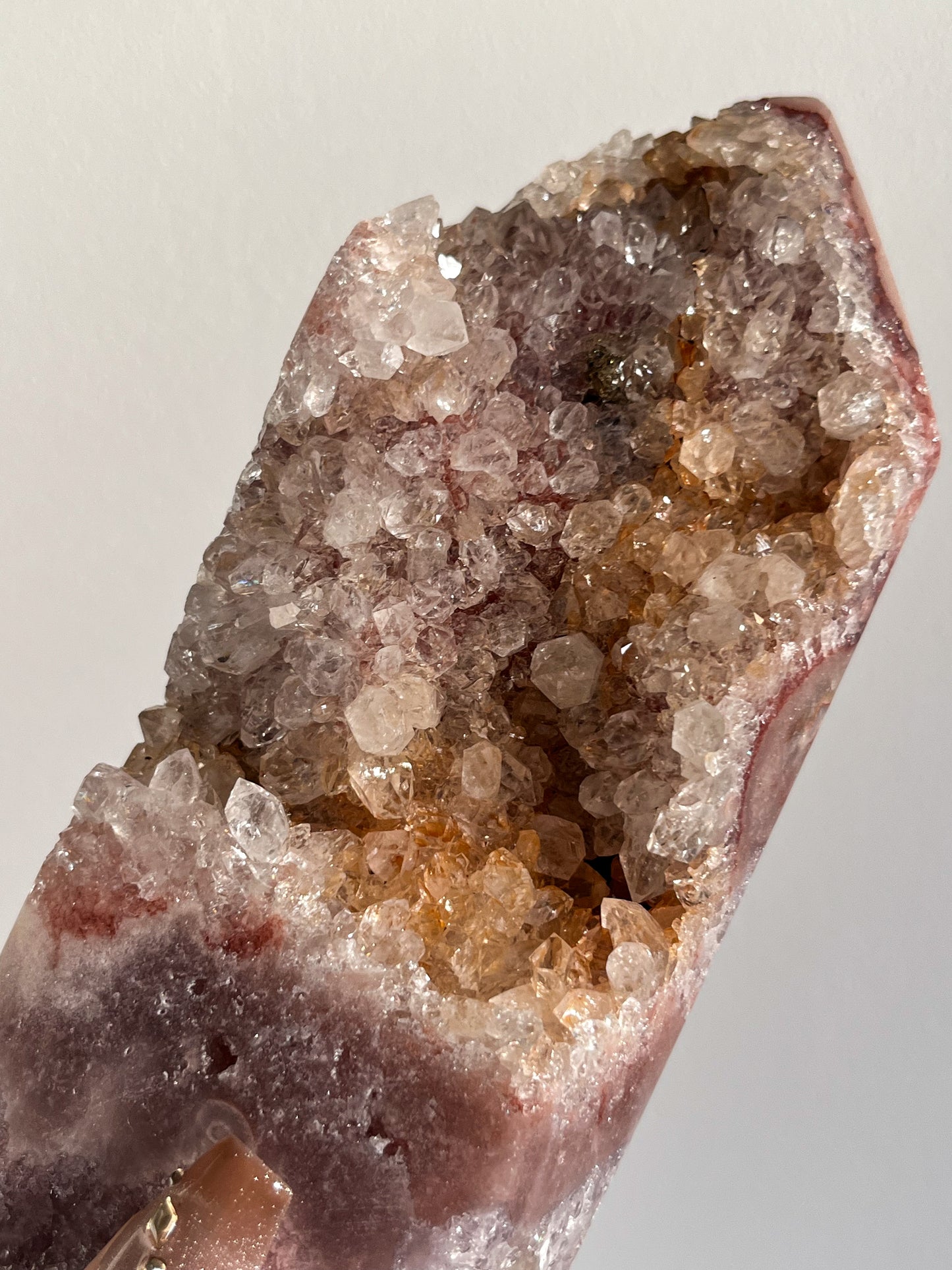 Druzy Pink Amethyst & Quartz Tower #2