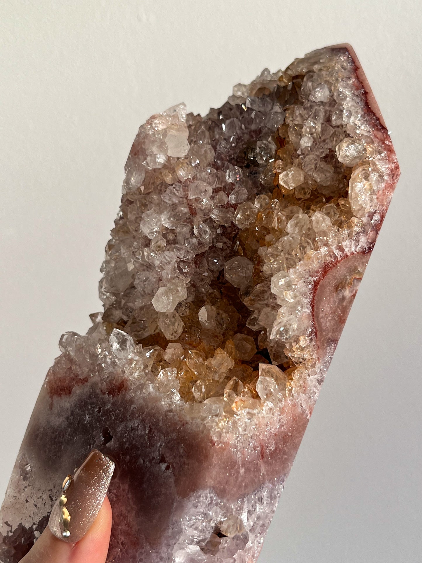 Druzy Pink Amethyst & Quartz Tower #2