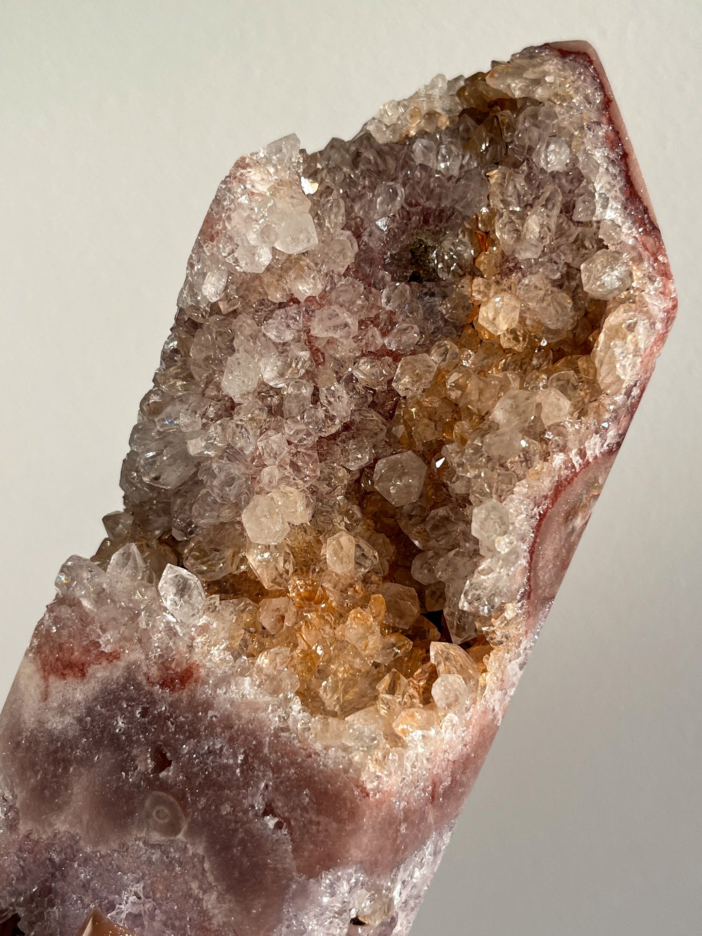 Druzy Pink Amethyst & Quartz Tower #2