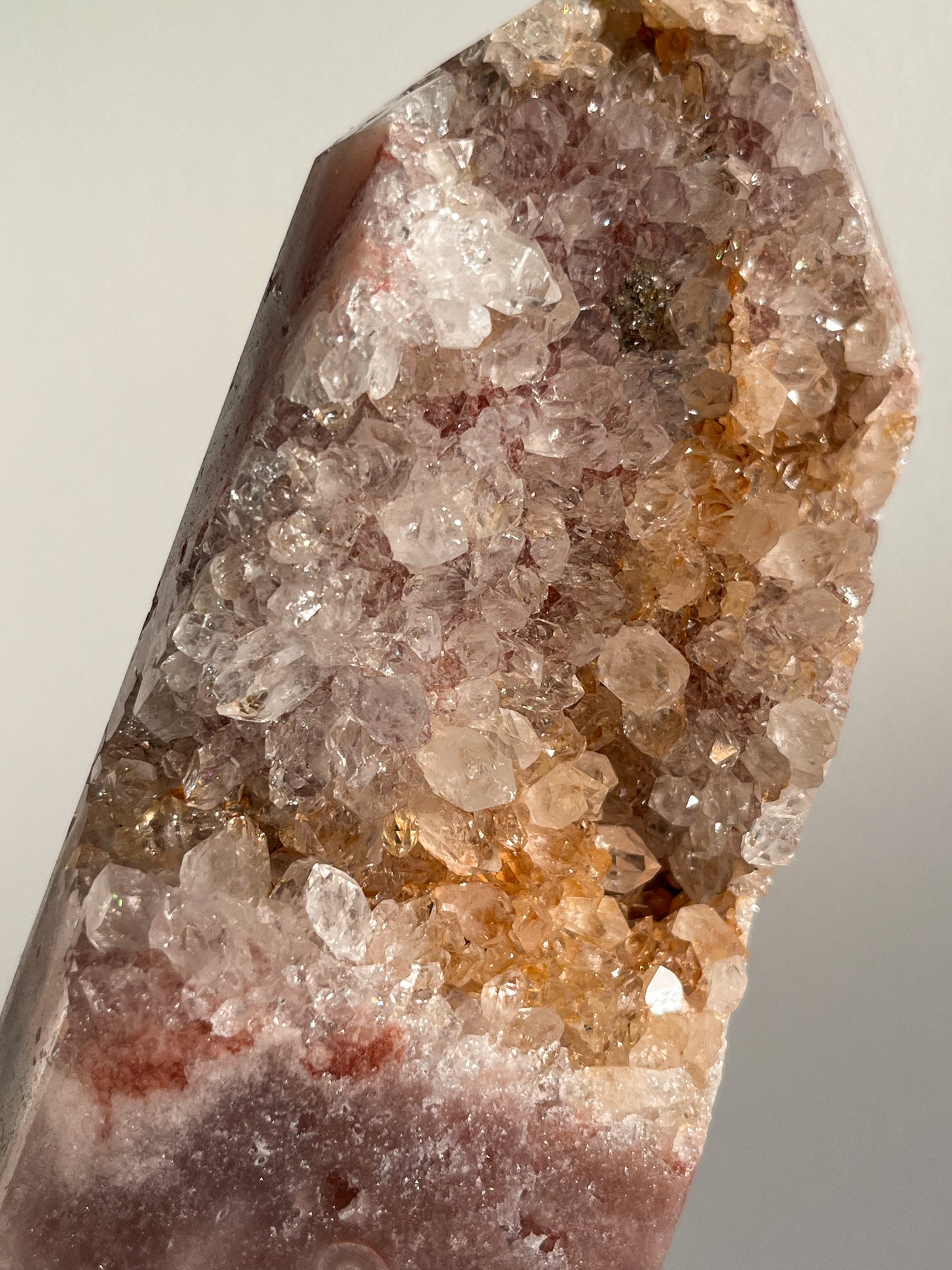 Druzy Pink Amethyst & Quartz Tower #2