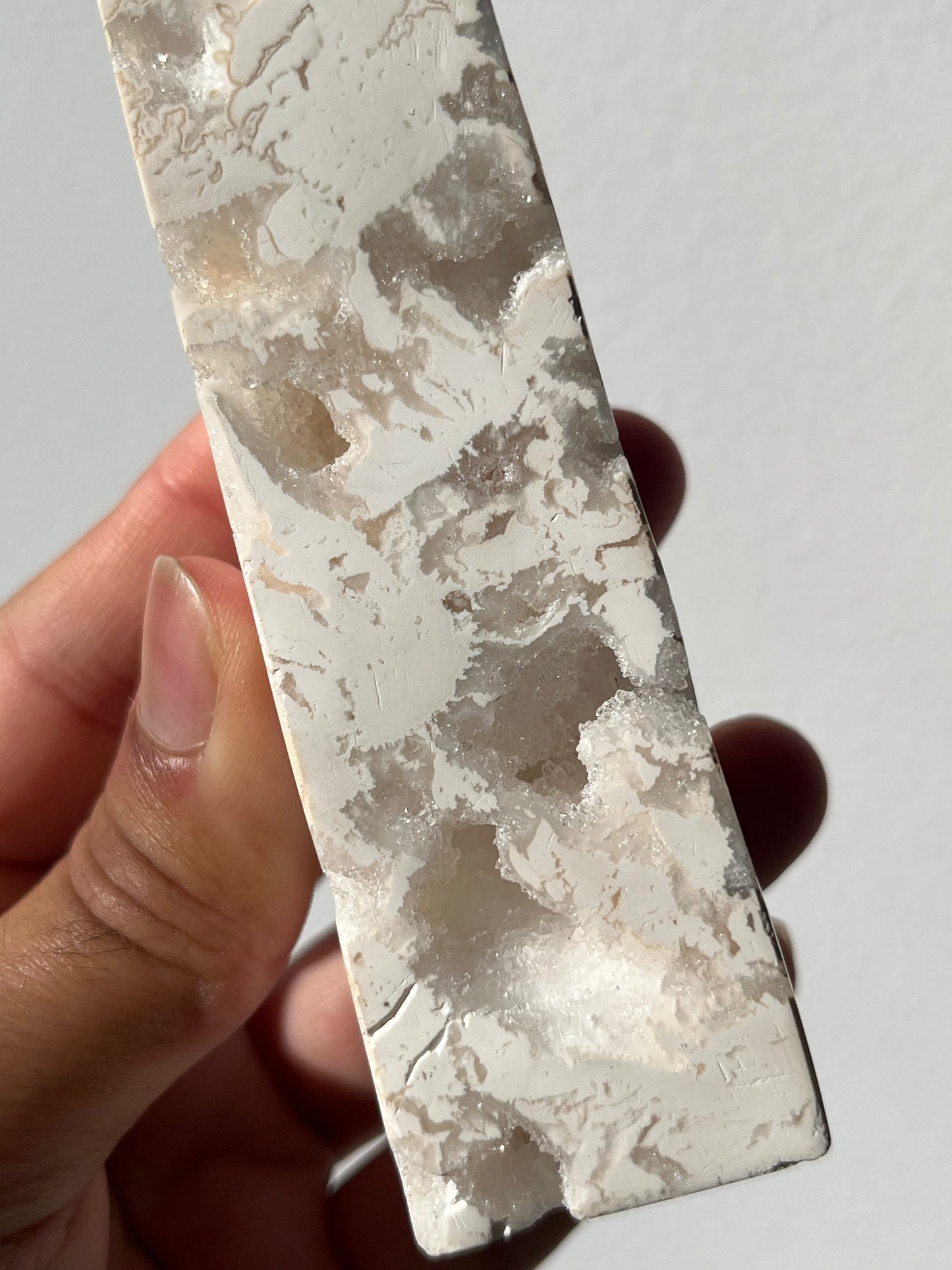 Druzy Snow Agate Tower B