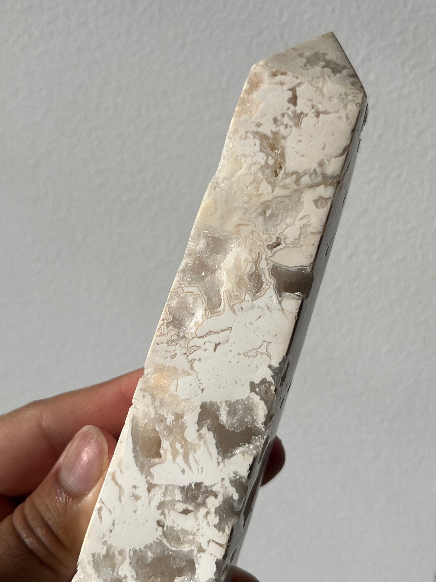 Druzy Snow Agate Tower B