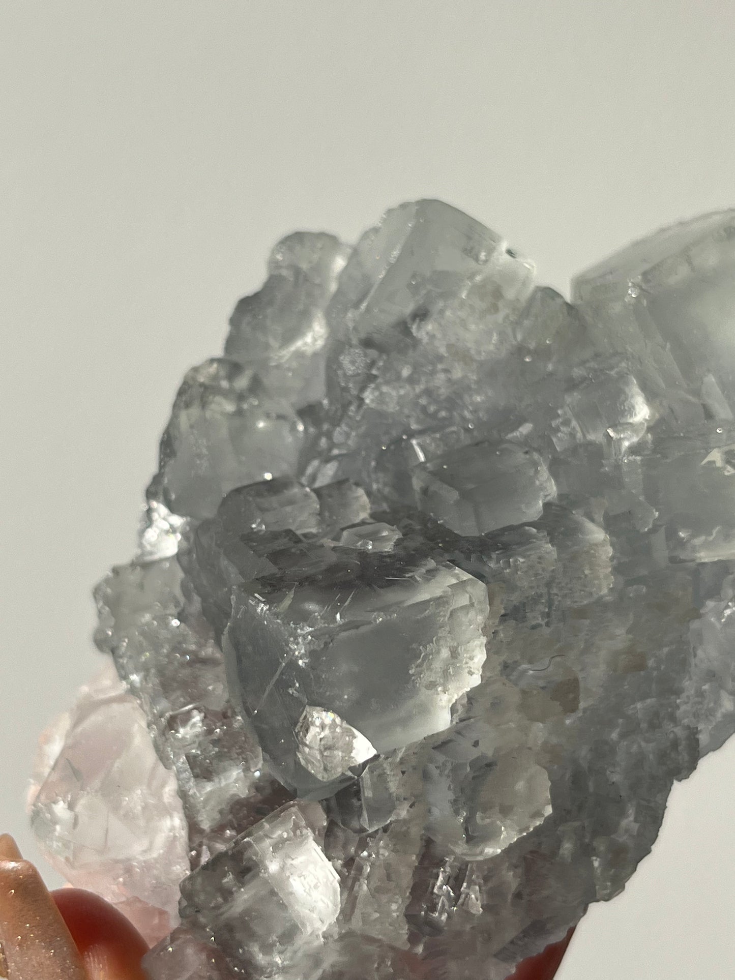 Druzy Quartz Coated Green Fluorite Specimen D