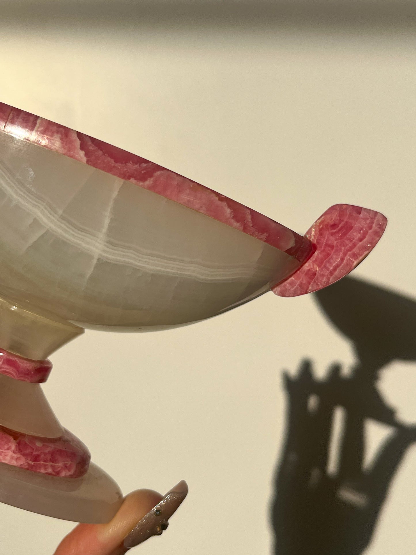 Opulent Argentinian Rhodochrosite & Calcite Bowl