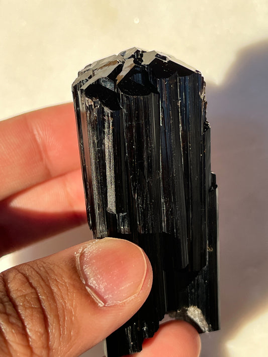 Skardu Schorl Black Tourmaline w/Muscovite Specimen #13