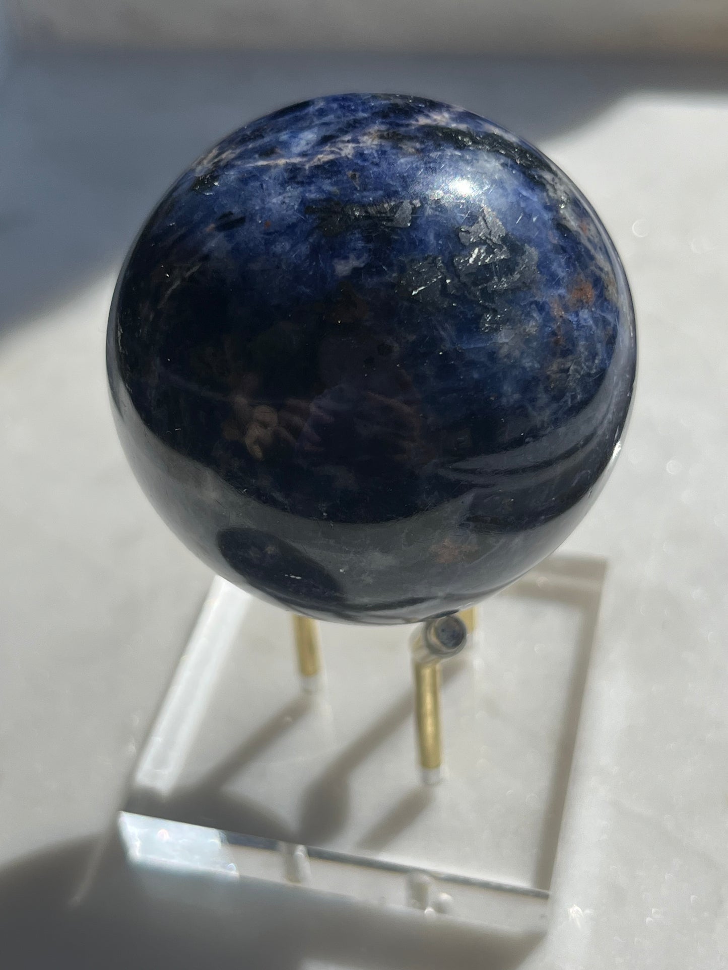 High Grade Sodalite Sphere w/Hematite Inclusions #2