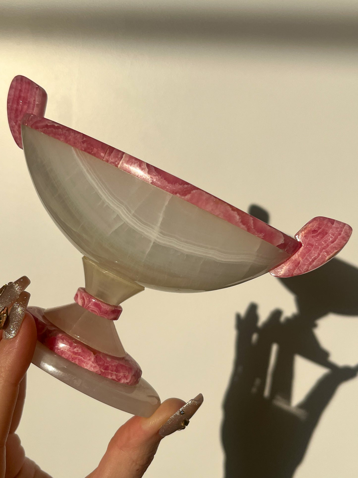 Opulent Argentinian Rhodochrosite & Calcite Bowl