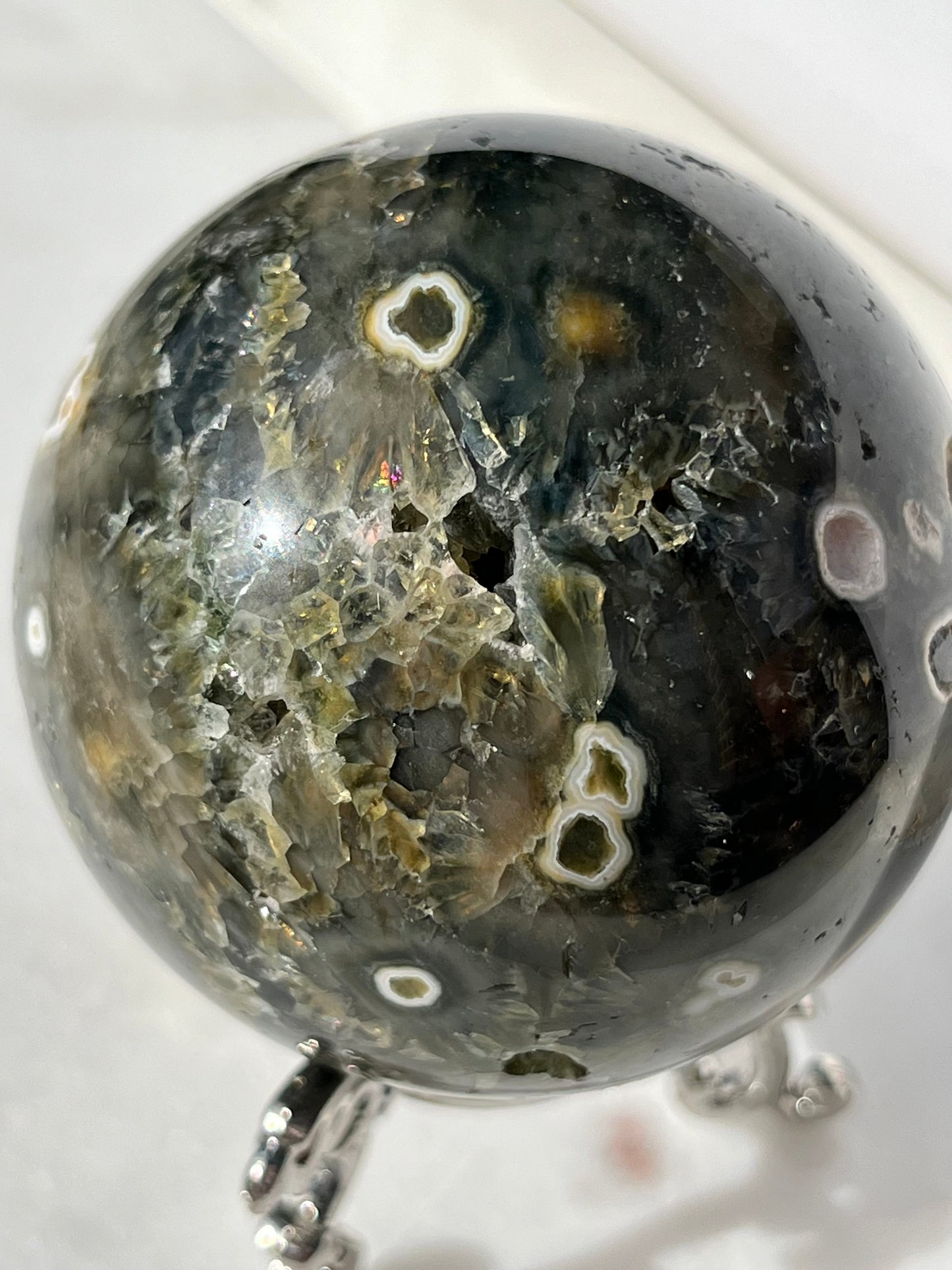 “Magna” Orbicular Jasper Sphere #1 (loose orb)