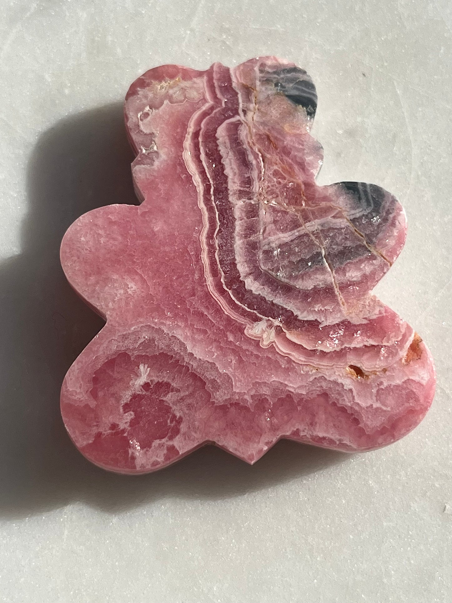 Rhodochrosite Teddy Bear Carving