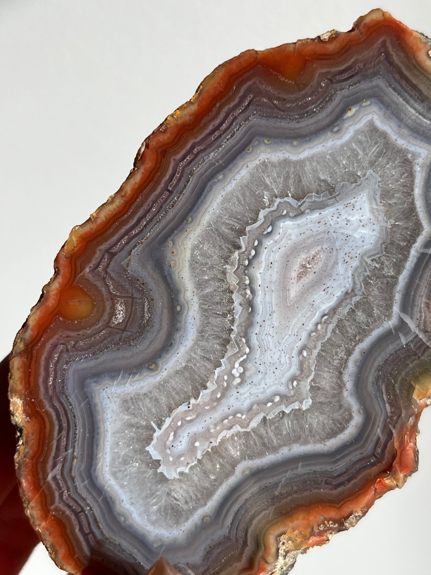 'Violet Halos' East Indonesian Agate Pair with Platelet Suspensions (Collector’s Choice)