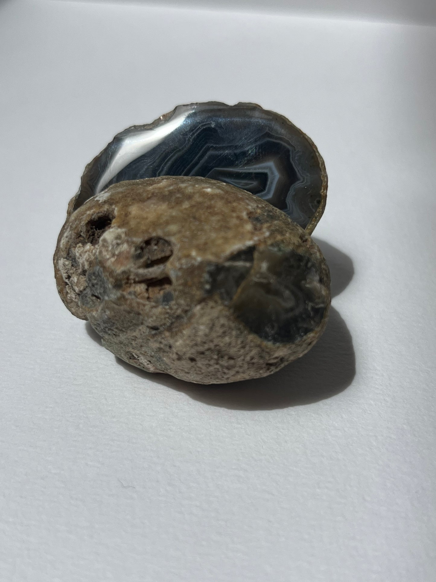 ‘Transcendent Waves’ East Indonesian Agate Pair with Parallax Effect C