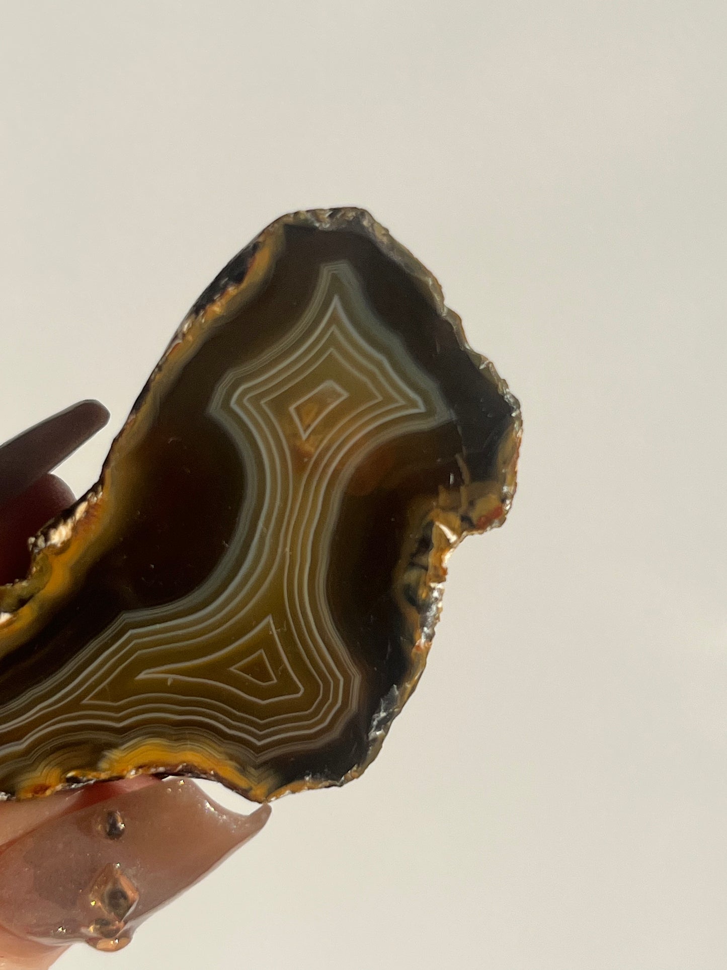 'Golden Labyrinth' West Indonesian Translucent Yellow-Brown Agate Pair E