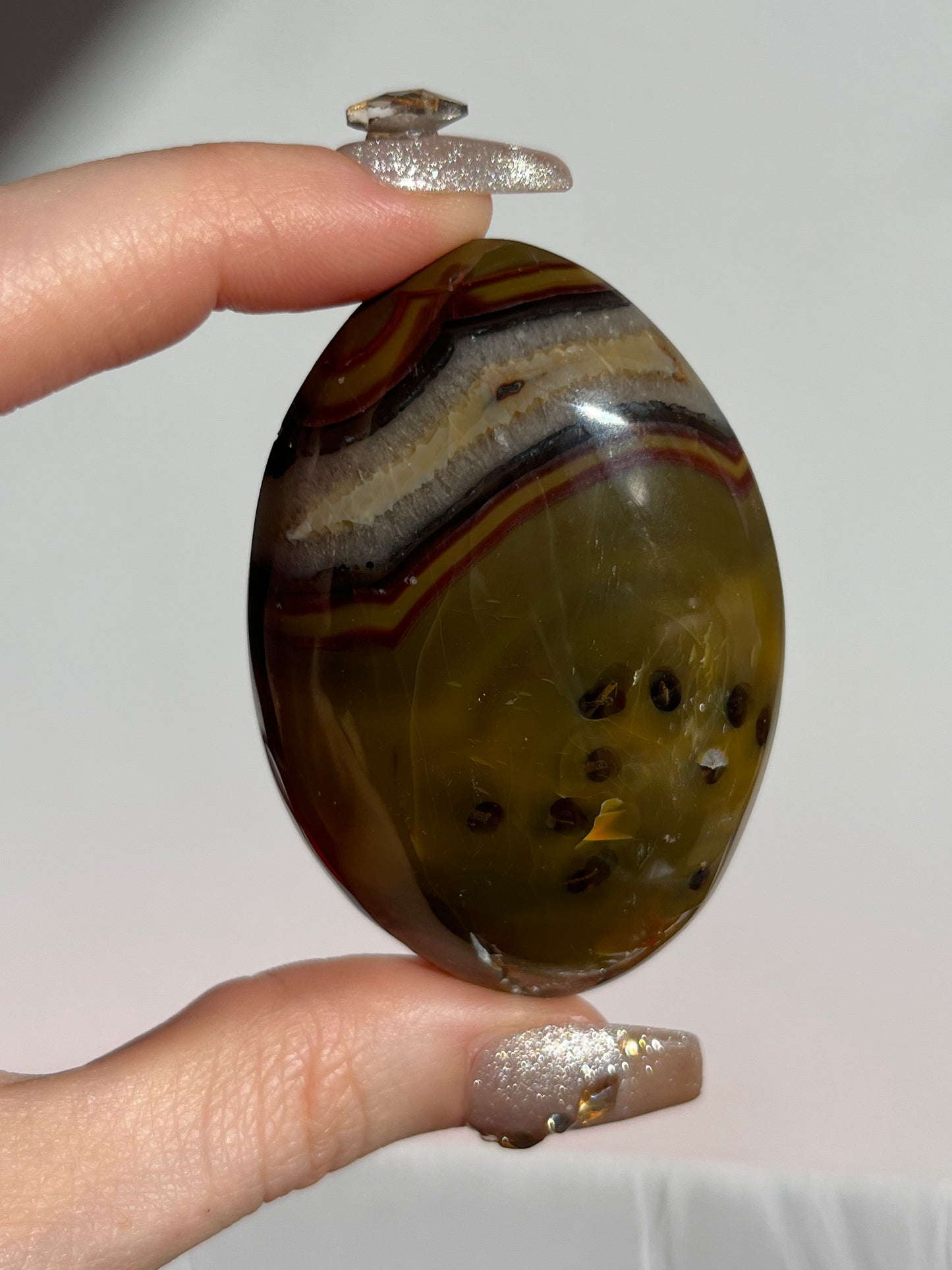 Yellow Ochre East Indonesian Agate Palmstone A