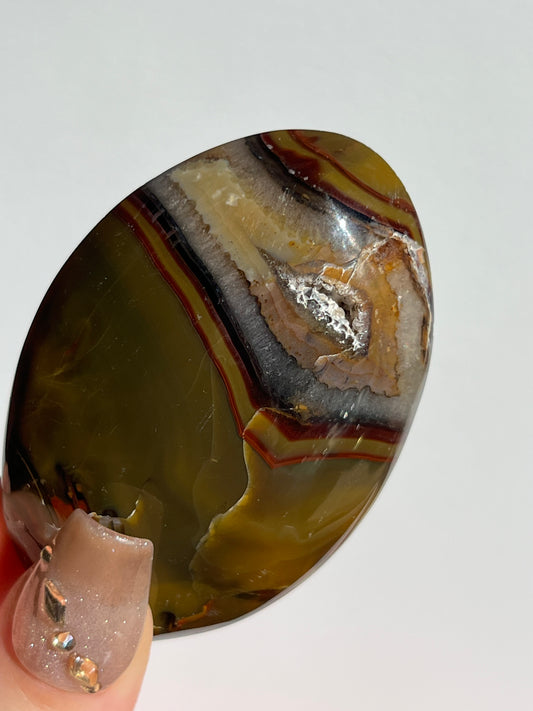 Yellow Ochre East Indonesian Agate Palmstone A