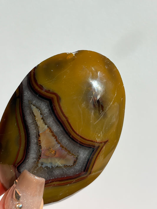 Yellow Ochre East Indonesian Agate Palmstone B