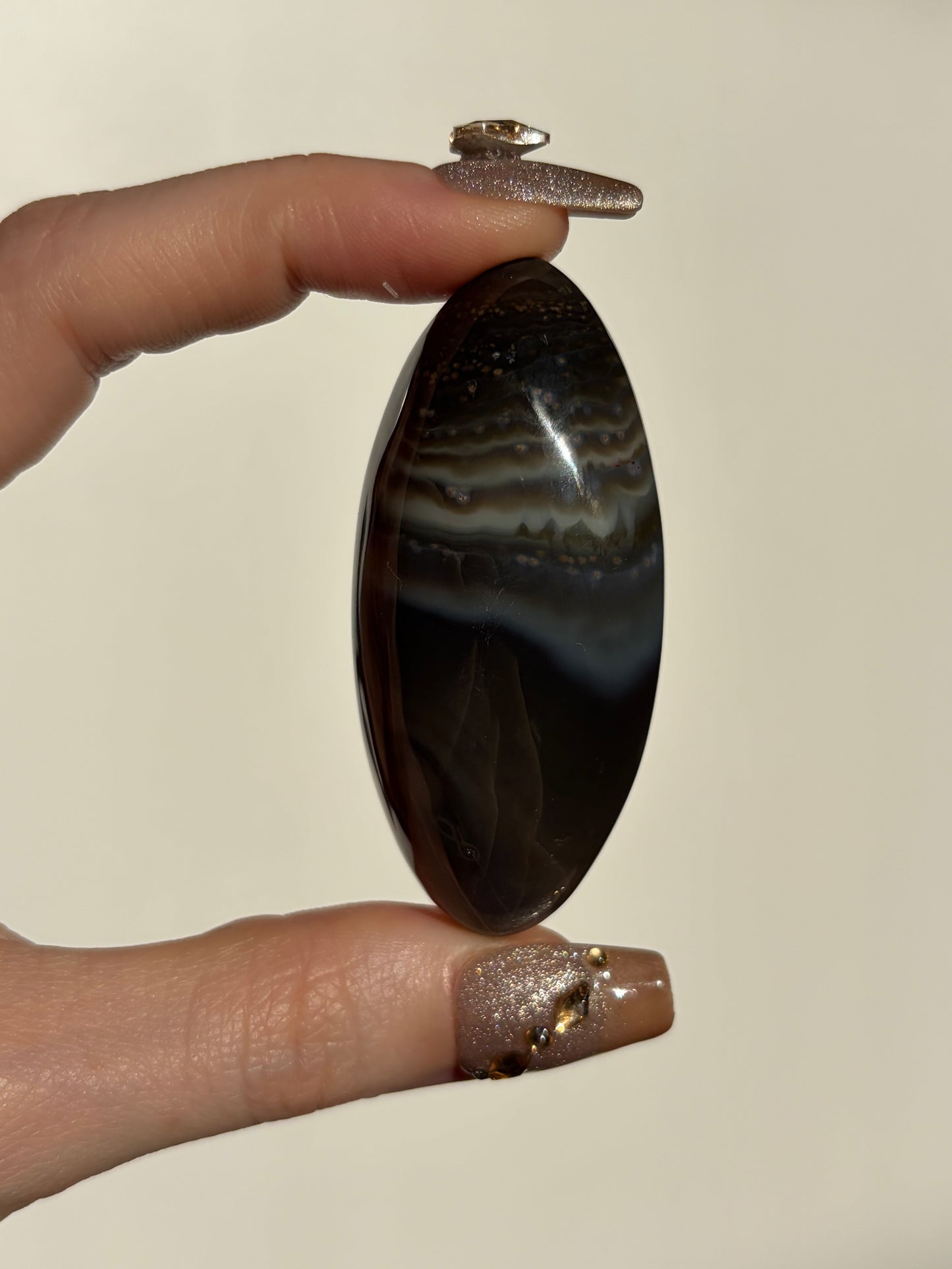 Grey Banded East Indonesian Agate Shiva A