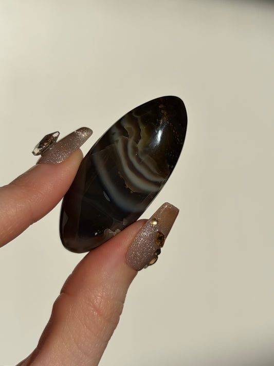 Grey Banded East Indonesian Agate Shiva D