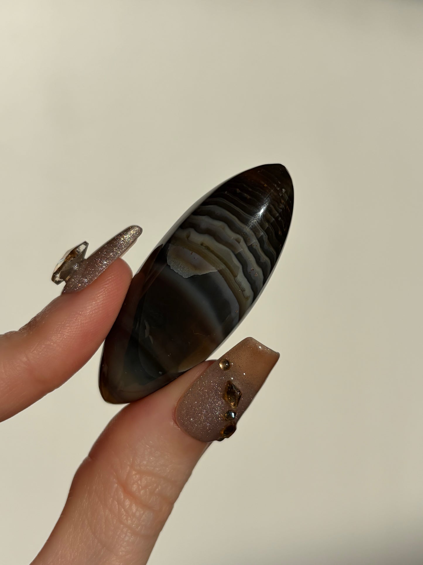 Grey Banded East Indonesian Agate Shiva E