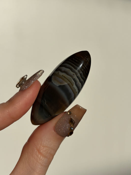 Grey Banded East Indonesian Agate Shiva E