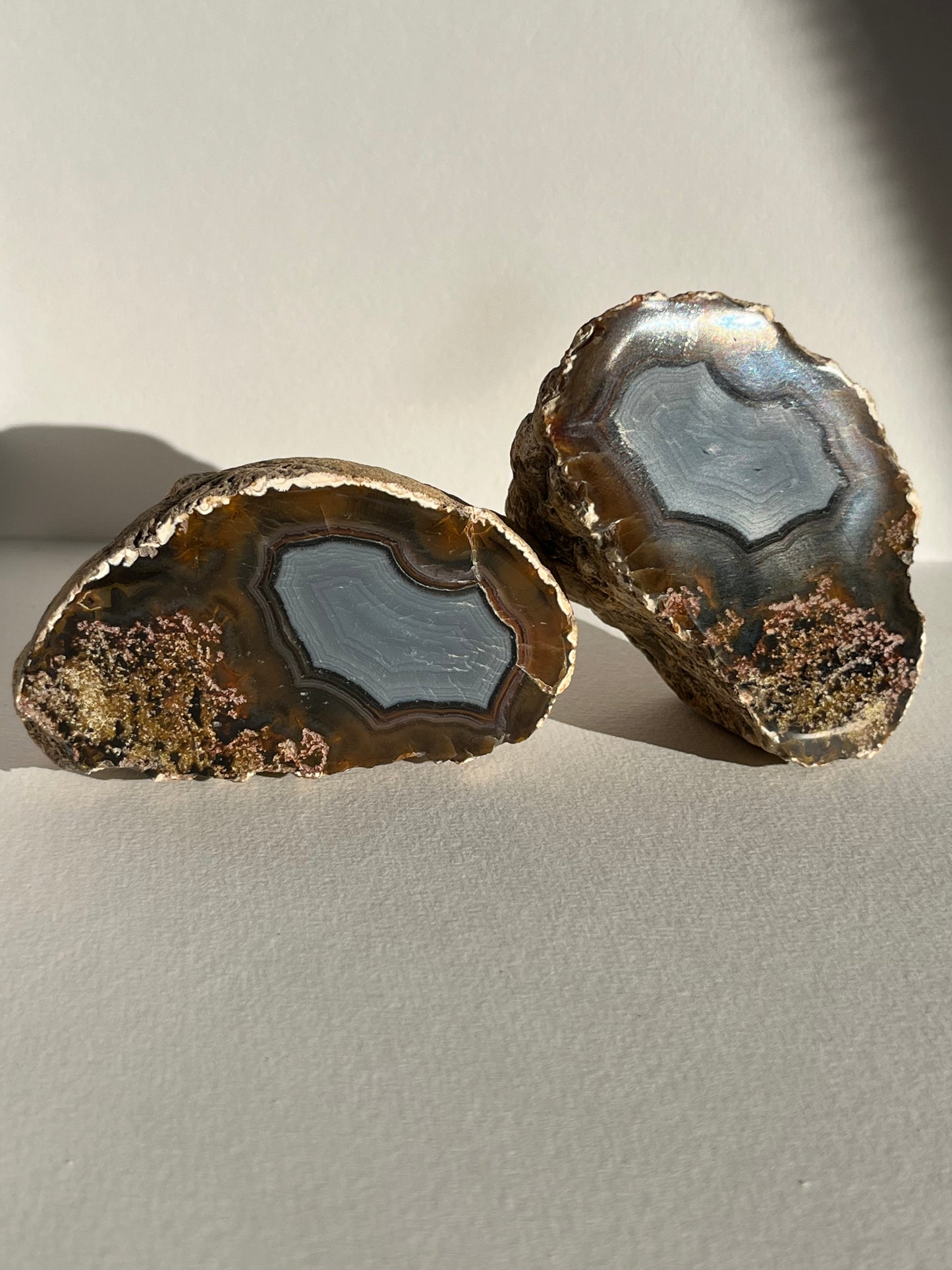 “Stormlight Relics” East Indonesian Agate Pair
