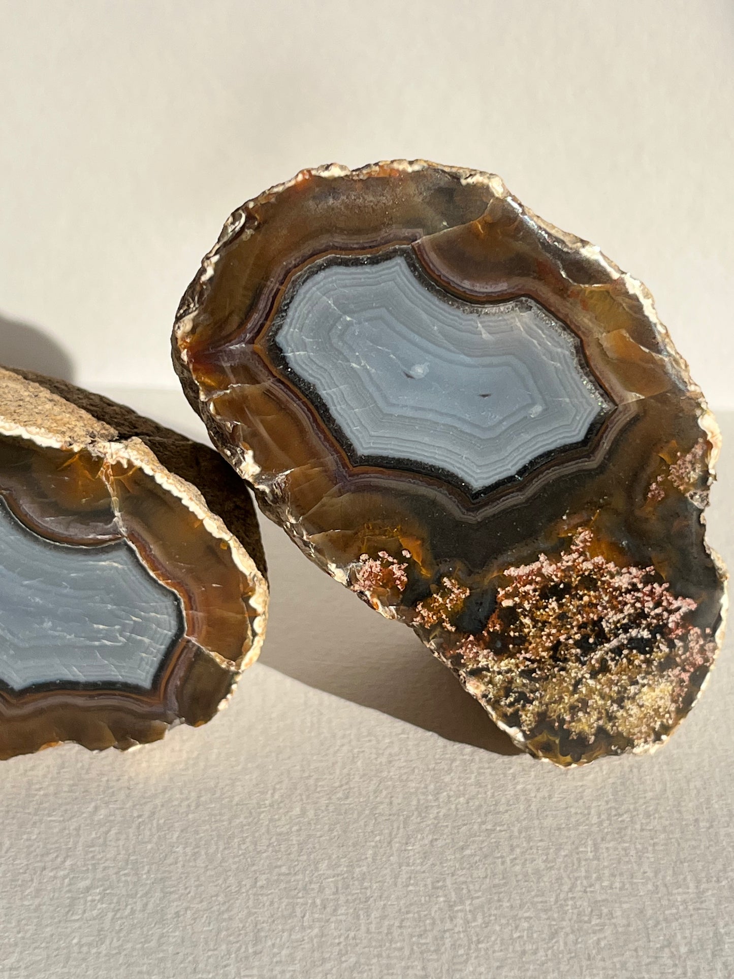 “Stormlight Relics” East Indonesian Agate Pair