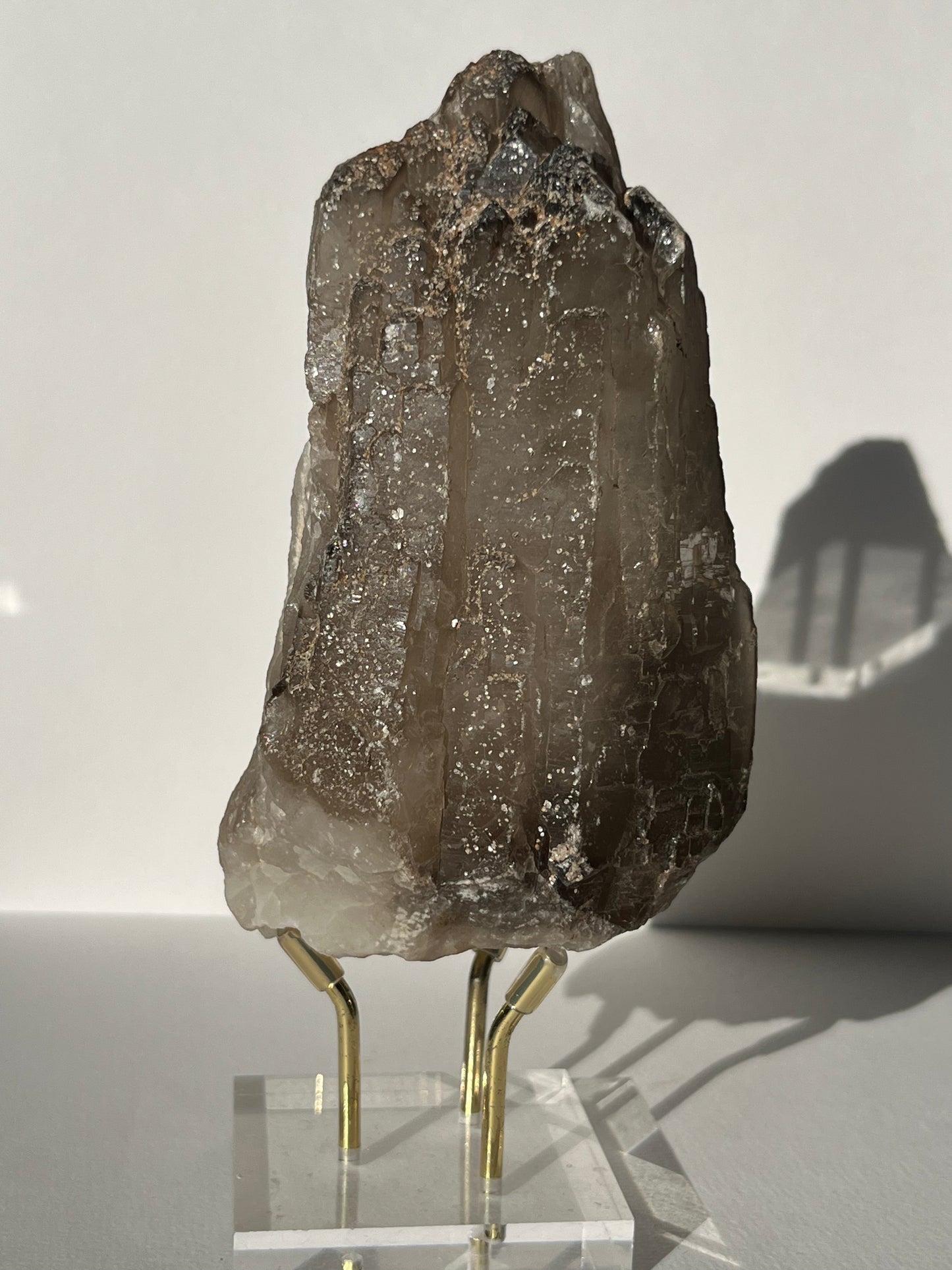 Elestial Cathedral Smokey Quartz Specimen