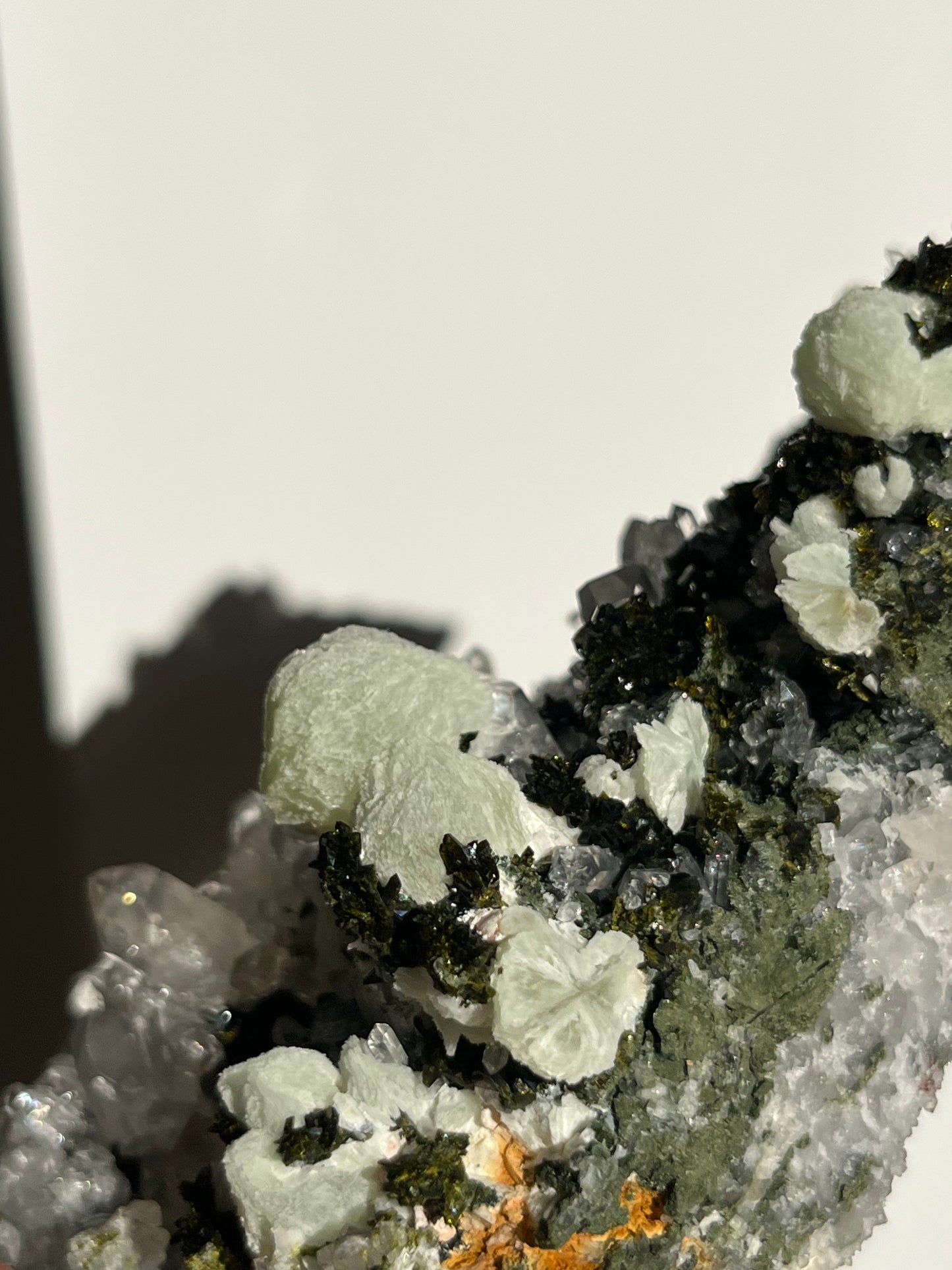 ‘Moss-Jade Pavillion’ Epidote Quartz and Prehnite Specimen B
