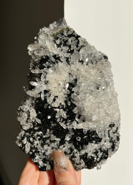 ‘Garden of Still Waters’ Epidote Quartz and Prehnite Specimen C