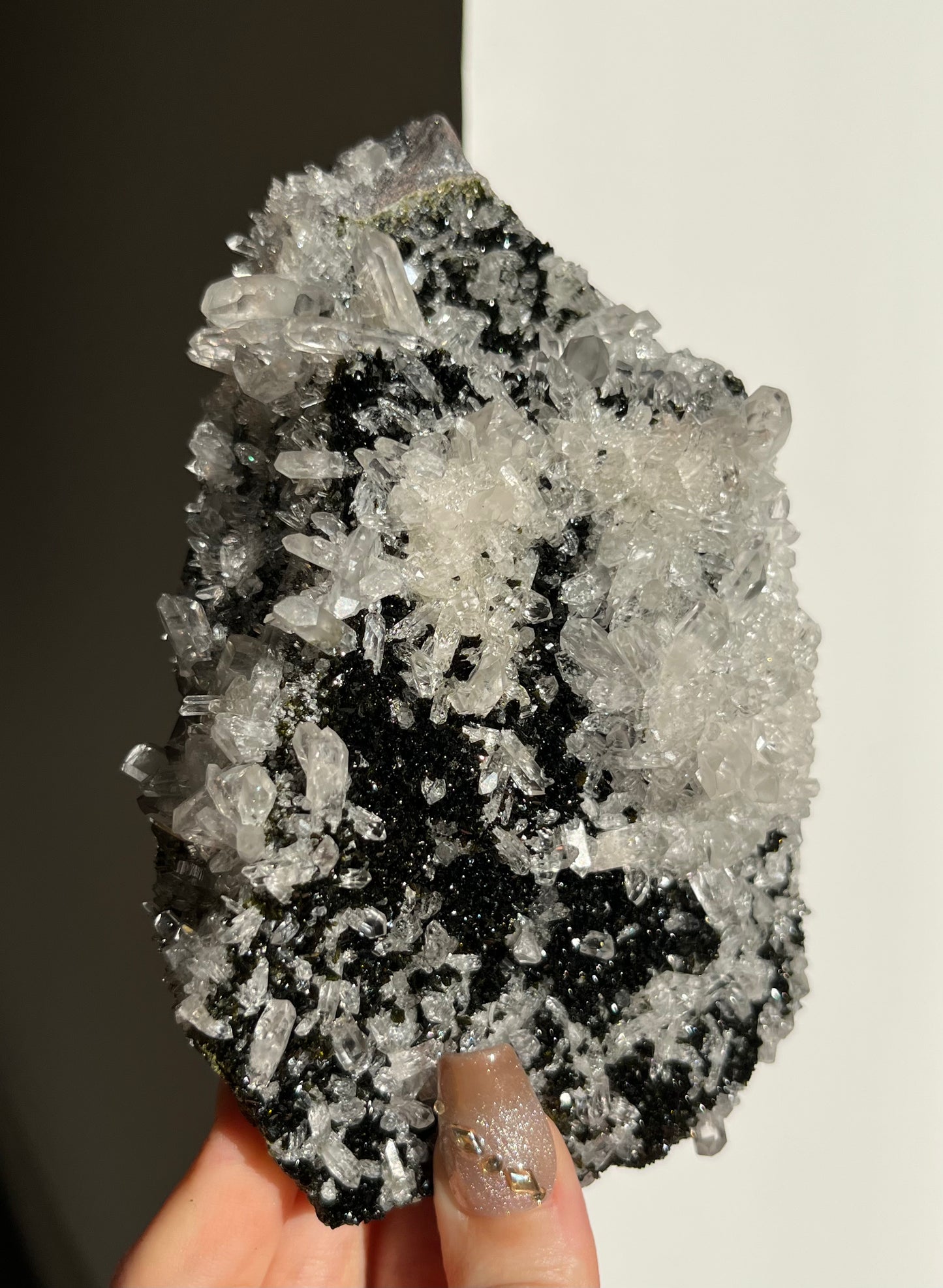 ‘Garden of Still Waters’ Epidote Quartz and Prehnite Specimen C