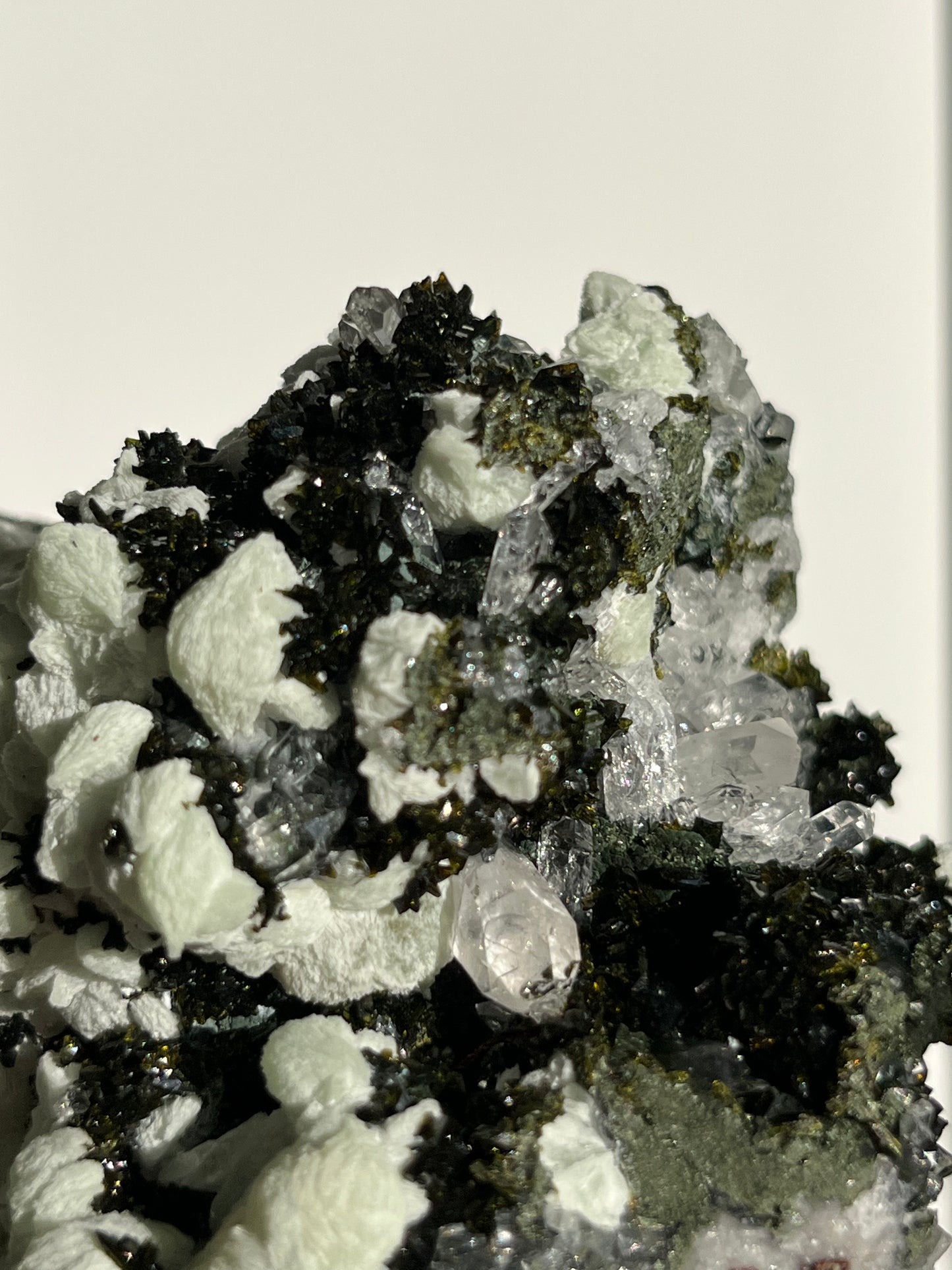 ‘Verdant Garden’ Epidote Quartz and Prehnite Specimen D (Self-Standing)
