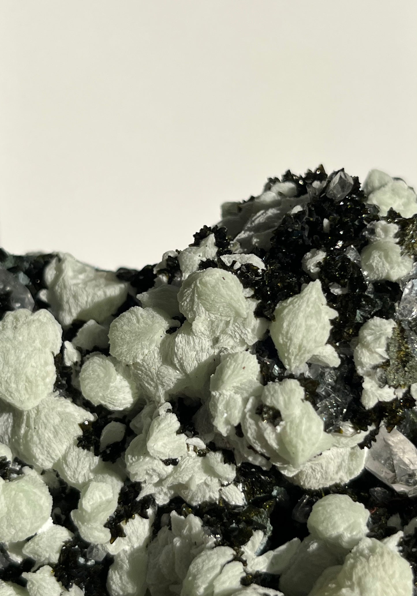 ‘Verdant Garden’ Epidote Quartz and Prehnite Specimen D (Self-Standing)