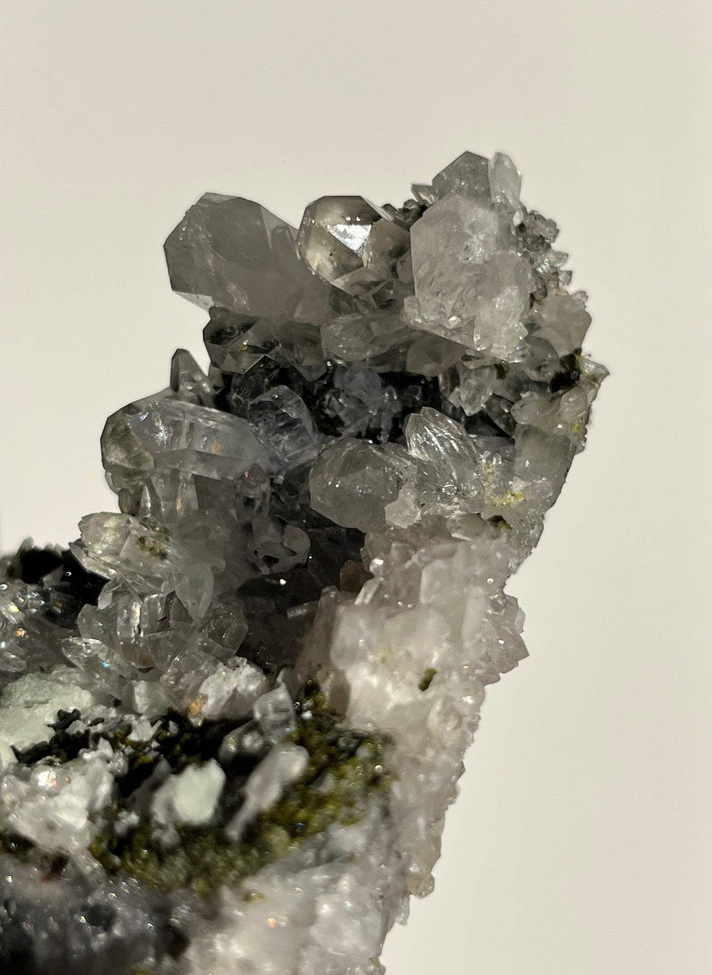 ‘Whispering Pines’ Epidote Quartz and Prehnite Specimen E