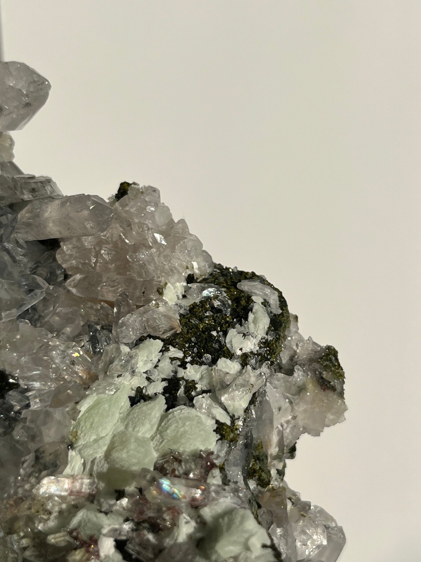 ‘Whispering Pines’ Epidote Quartz and Prehnite Specimen E