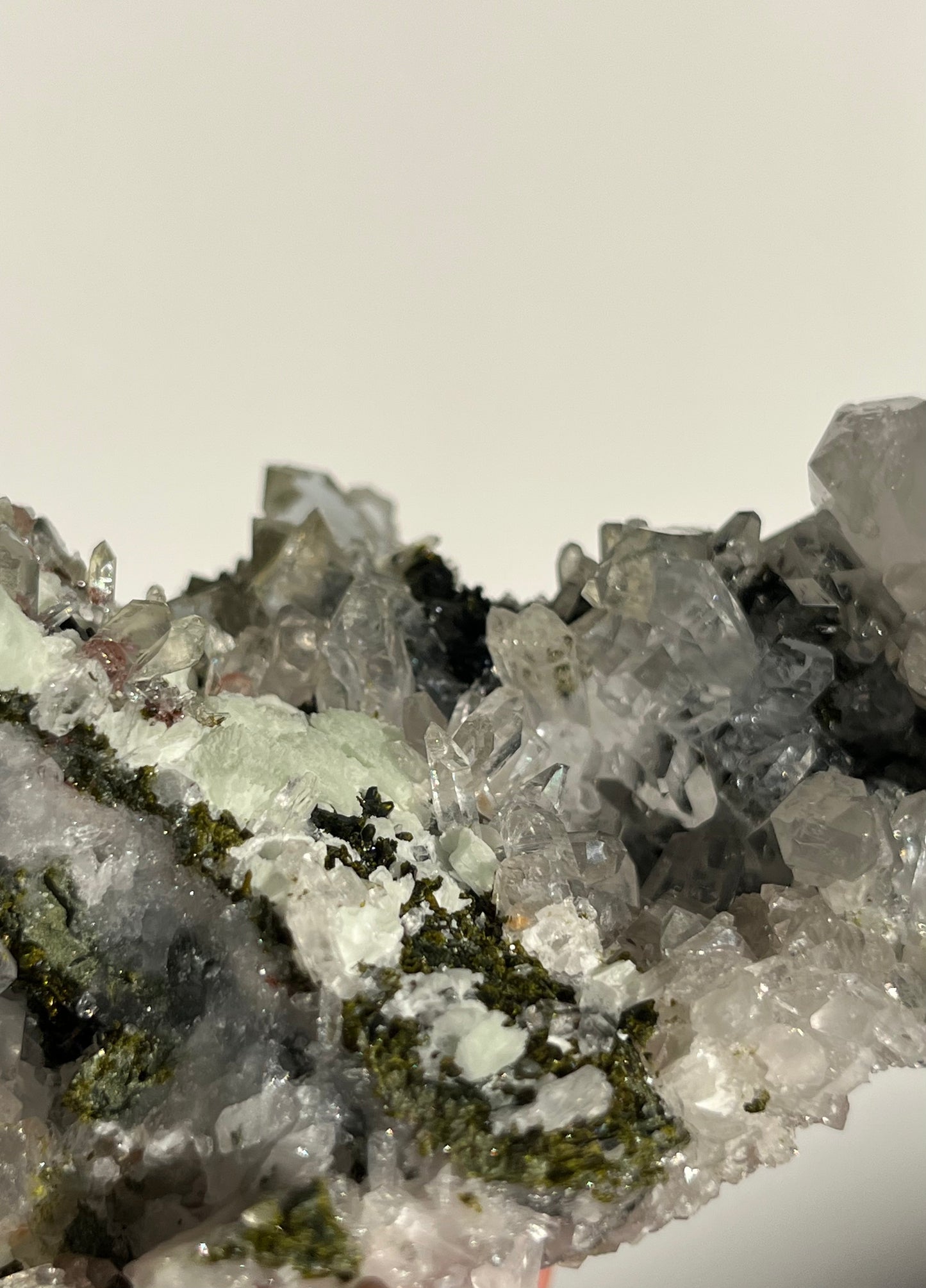 ‘Whispering Pines’ Epidote Quartz and Prehnite Specimen E