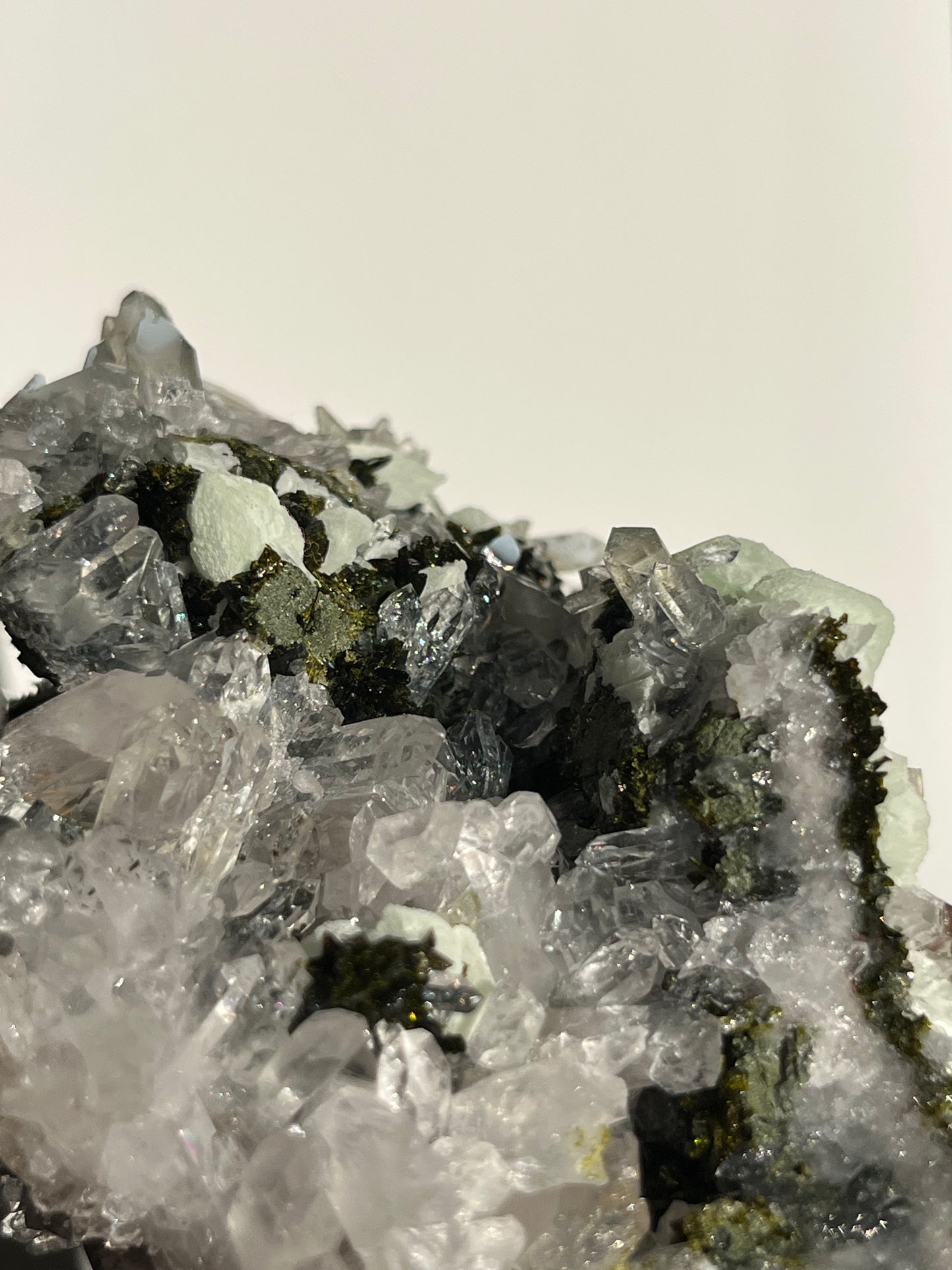 ‘Whispering Pines’ Epidote Quartz and Prehnite Specimen E