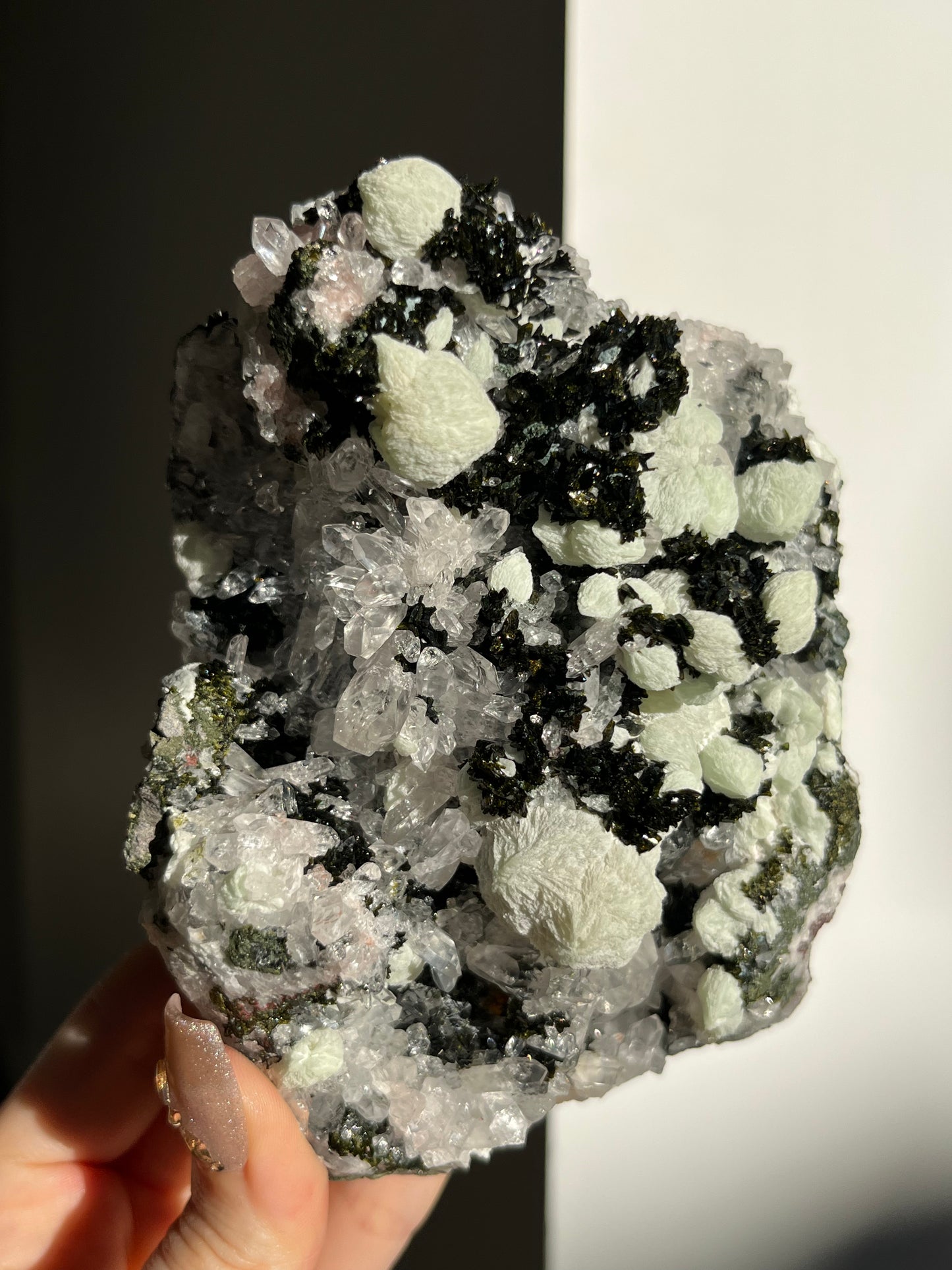 ‘Immortal Grove’ Epidote with Quartz and Prehnite Specimen G