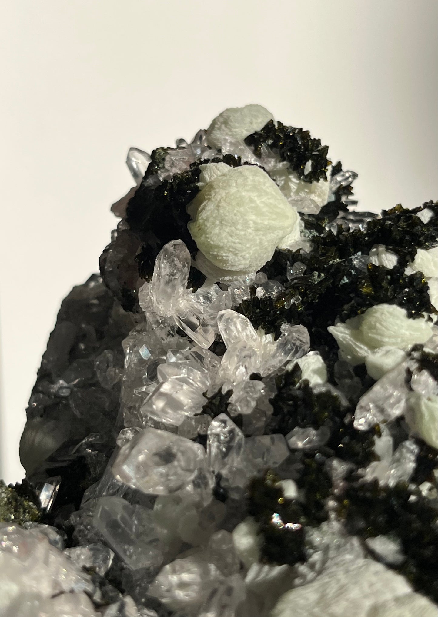 ‘Immortal Grove’ Epidote with Quartz and Prehnite Specimen G